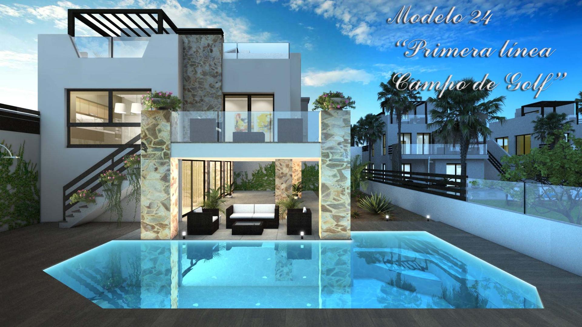 Luxury Golf Frontline Villas in Ciudad Quesada, Costa Blanca — Rojales