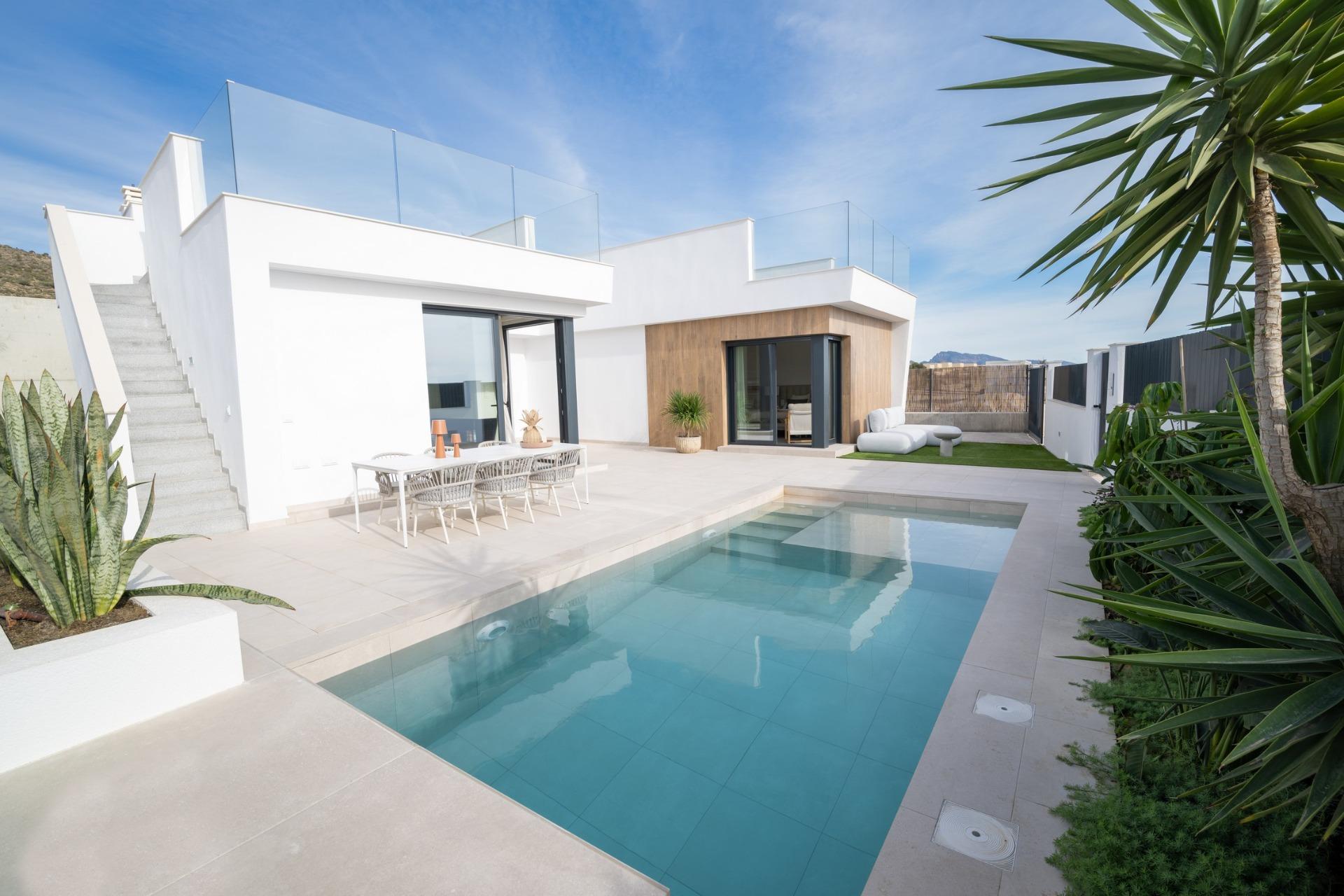 New Build Villas in Altaona Golf Resort Murcia with Private Pool and Mountain Views — Baños y Mendigo