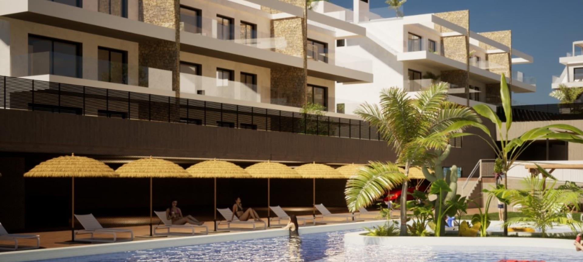 New Build Residential Complex with the Sea View in Finestrat — Finestrat