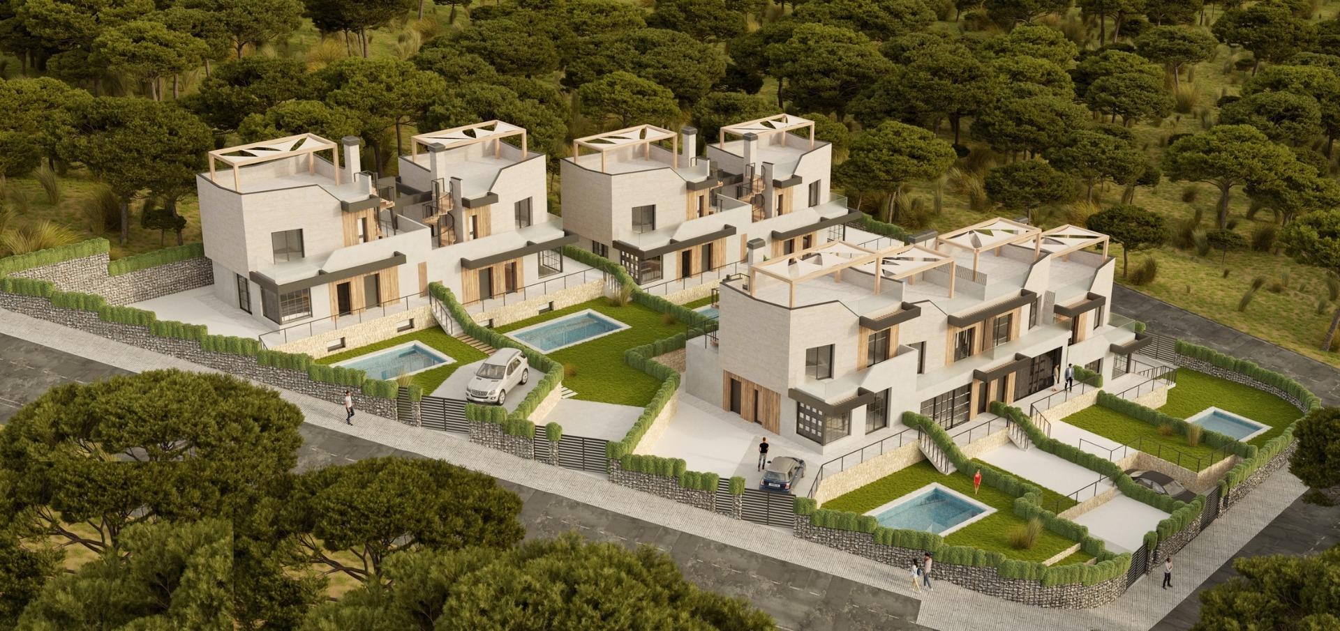 New Build Semi-Detached Villas in Polop — Polop