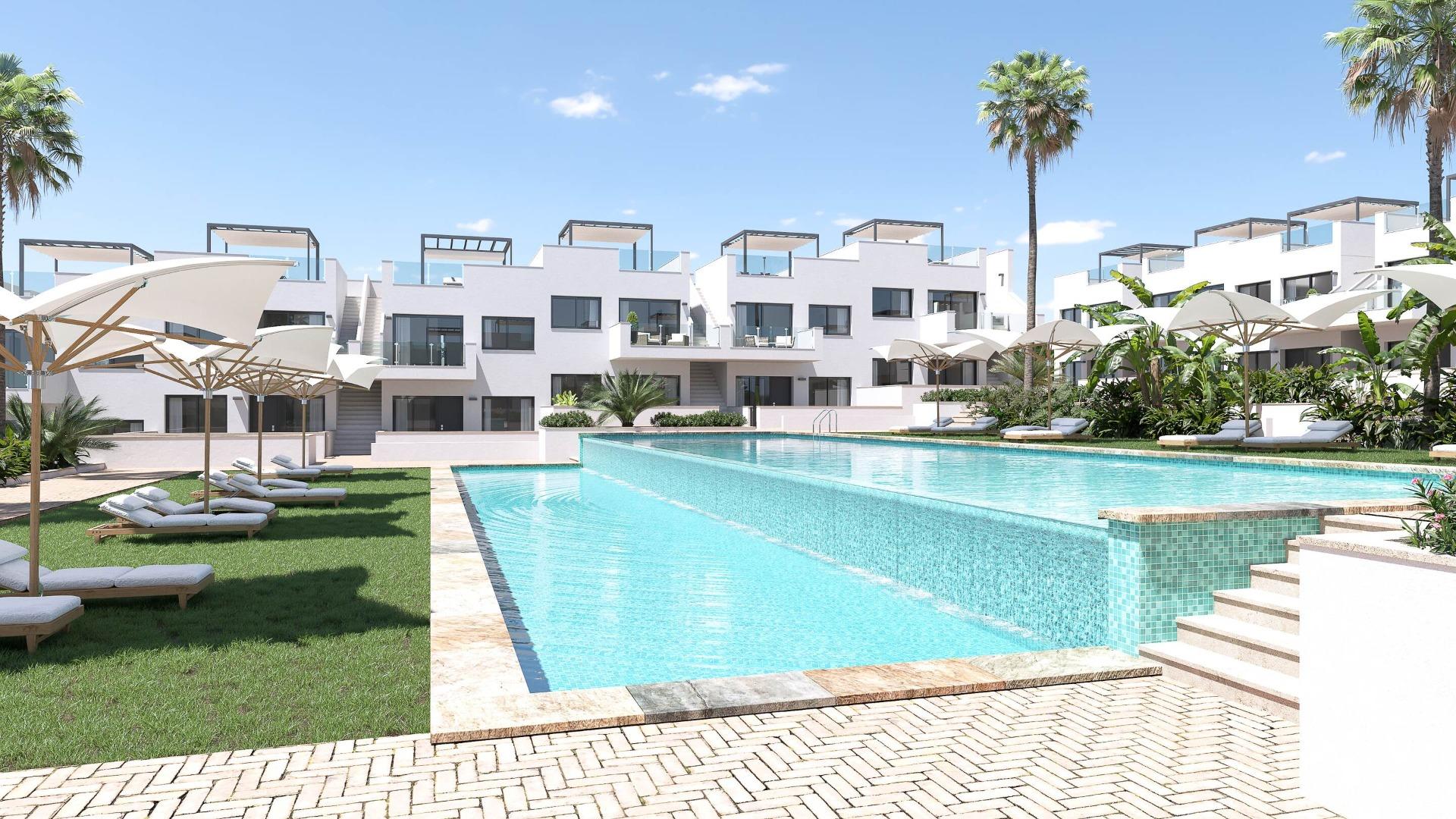 New Build Residential of Bungalow Apartments in Los Balcones — Torrevieja