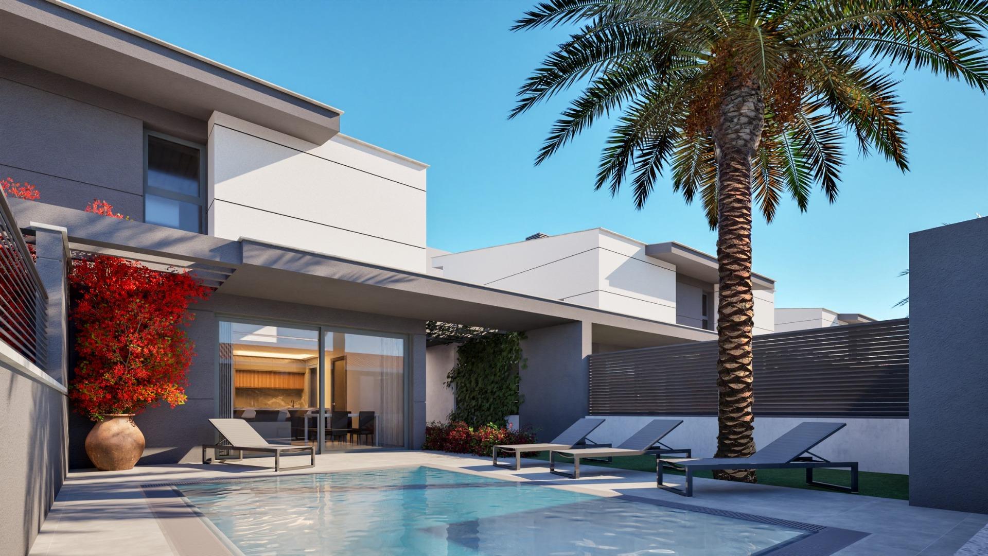 New Build Semi-Detached Villas in Los Nietos, La Manga Mar Menor — Los Nietos