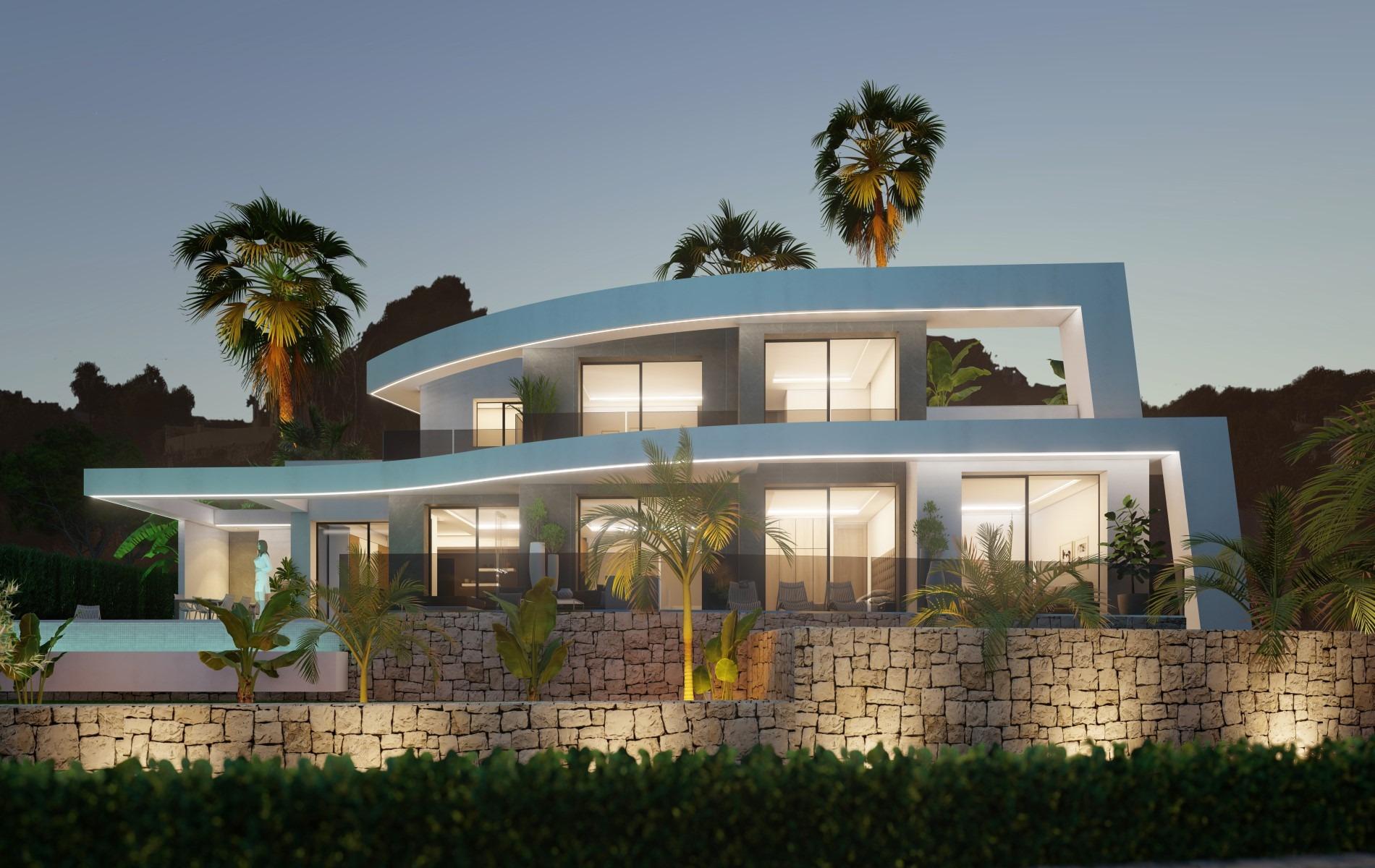 New Build Villa with the Sea Views in Benissa — Benissa