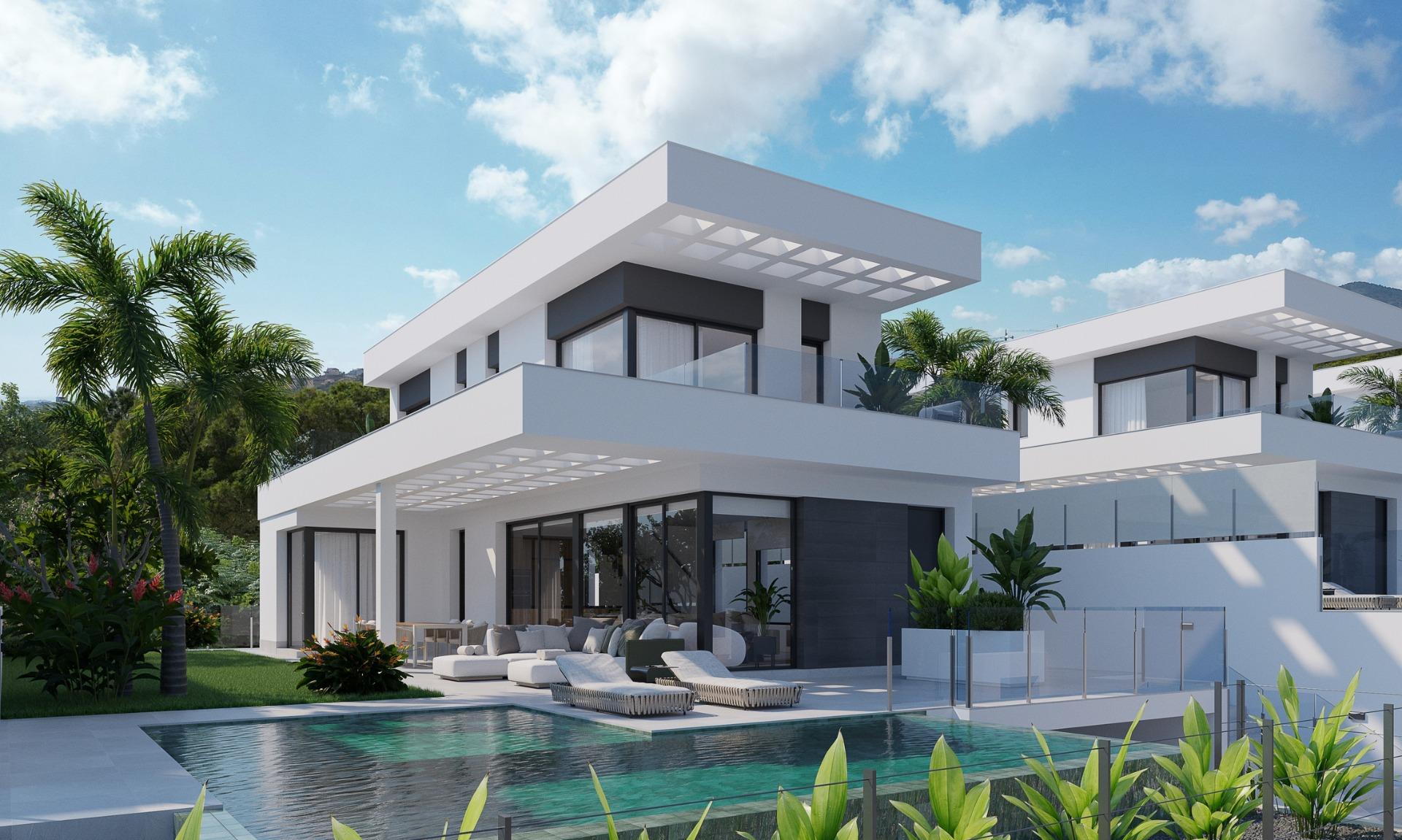 New Build Villas in Finestrat with Sea Views — Finestrat
