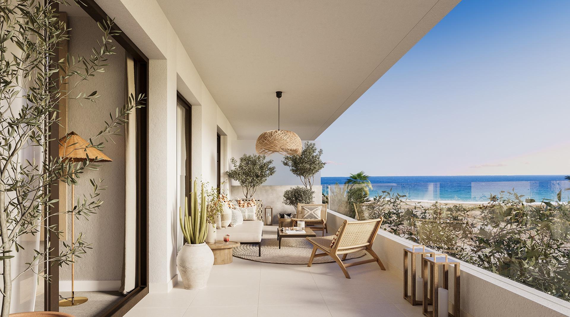 Nybyggede leiligheter og penthouse-leiligheter ved stranden til salgs i Macenas, Almería — photograph 3