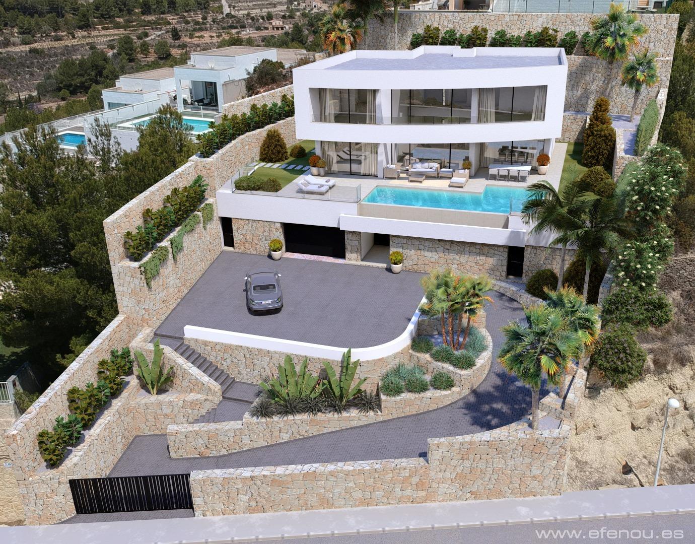 Luksuriøs villa med havudsigt i Calpe - moderne elegance med fantastisk udsigt — photograph 6
