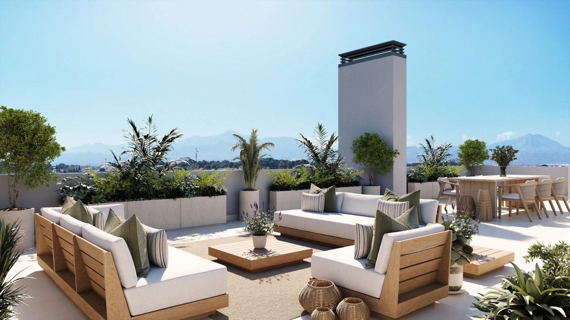 Newly built residential development in Alicante, with open views of the city. — Alicante