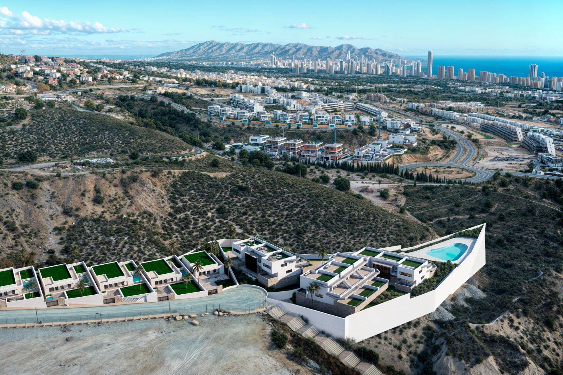 Nybyggda hem med panoramautsikt i Finestrat-Benidorm — photograph 2