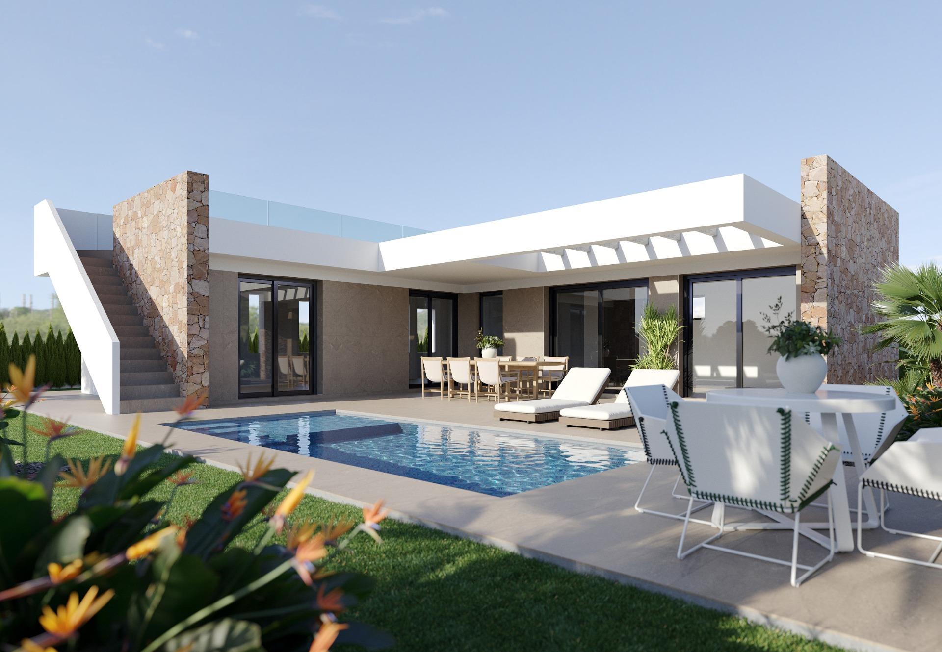 New Build Villas in Hacienda del Álamo Golf Resort, Murcia - Fuente Álamo