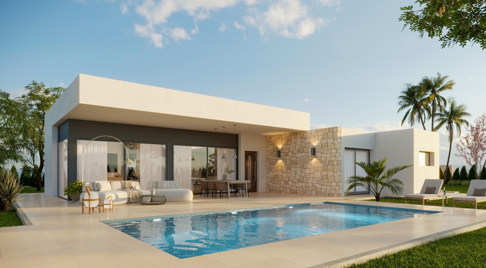 Newly built villas located in the municipality of Aspe. — Aspe
