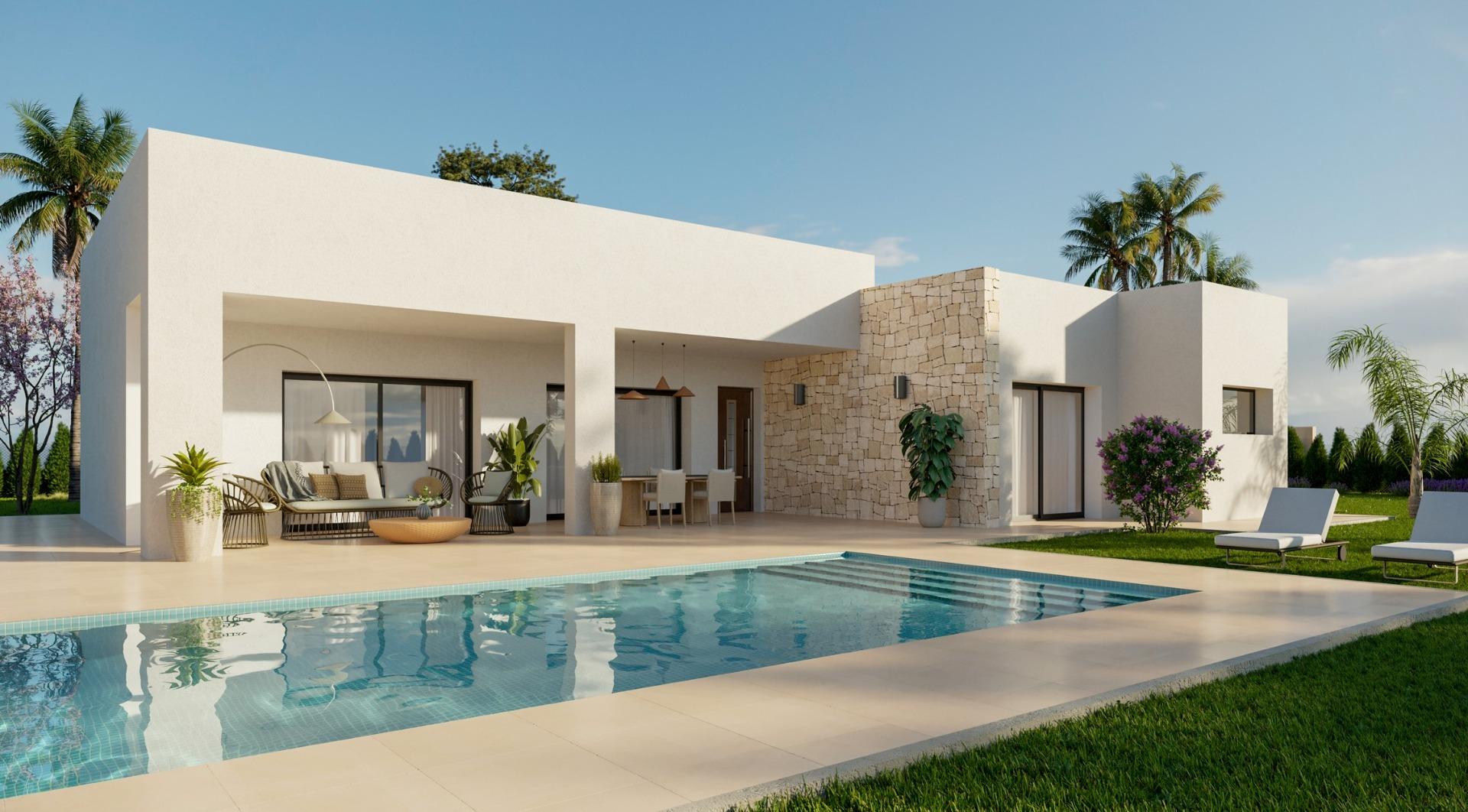 Newly built villas located in the municipality of Aspe. — Aspe