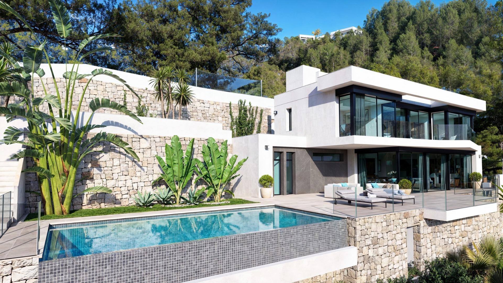 Luxury New Build Villa with Panoramic Sea Views in Raco de Galeno, Benissa Costa — Benissa