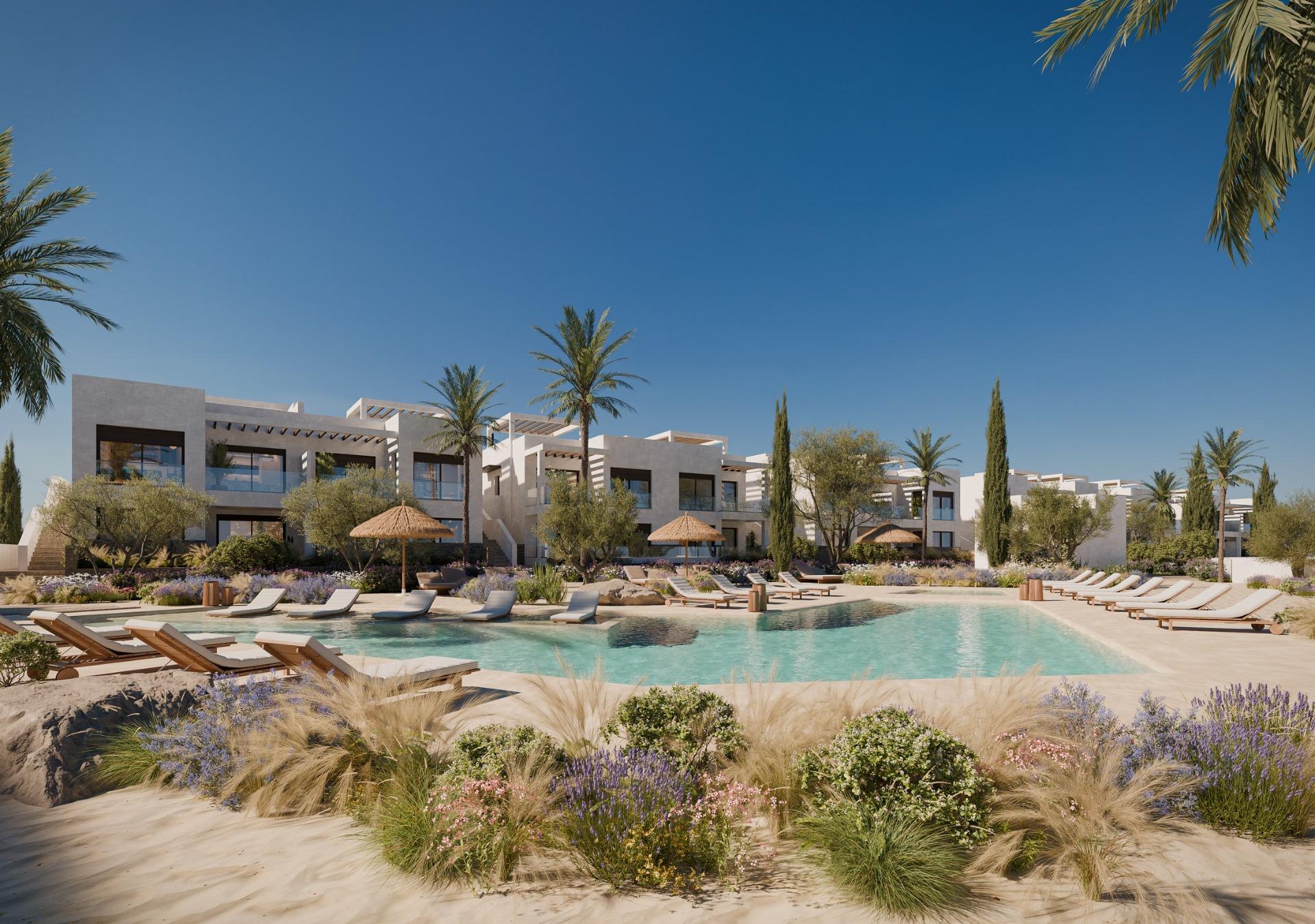 Panoramablick auf das Mittelmeer in einem Resort direkt am Strand — photograph 2