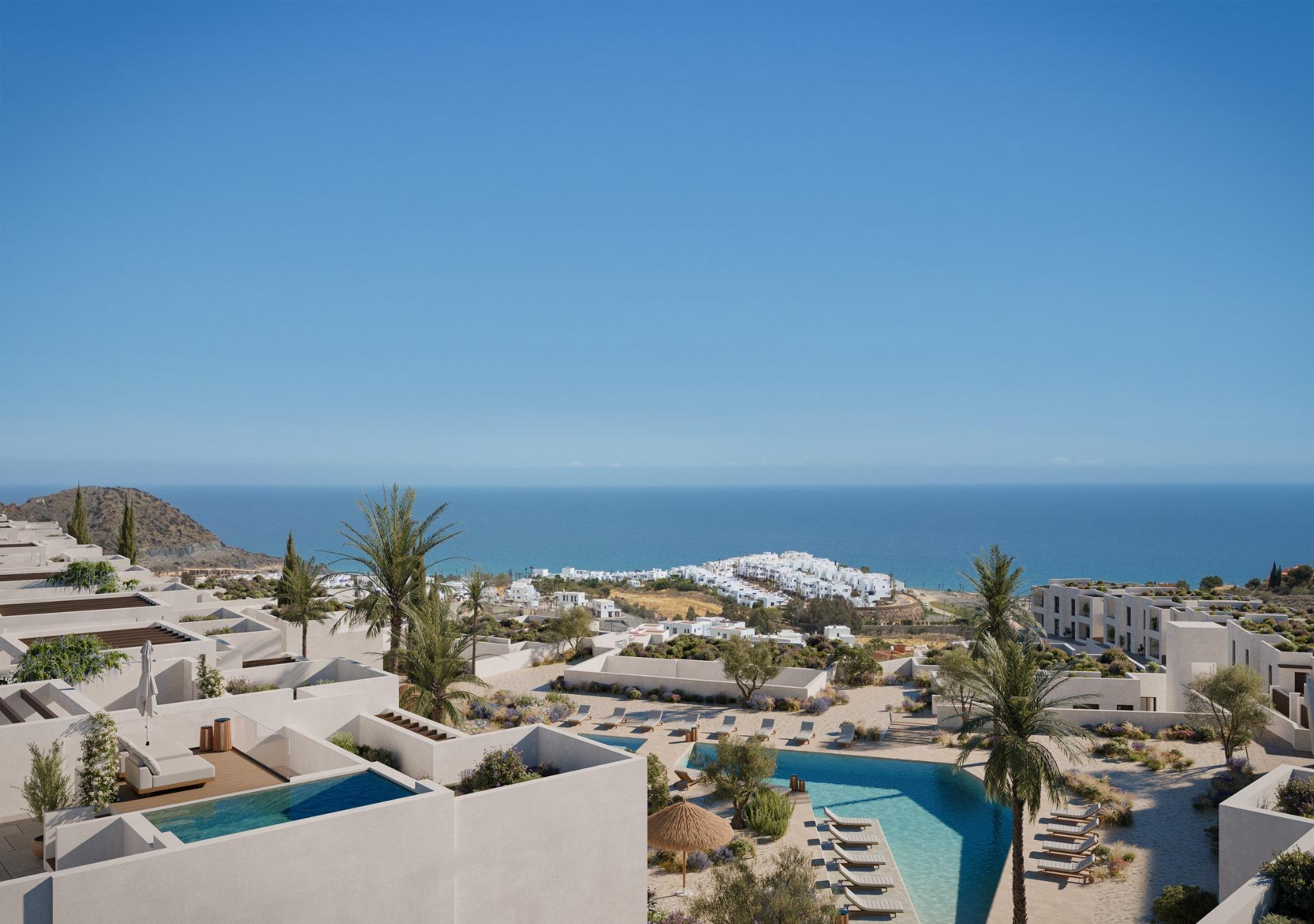 Panoramablick auf das Mittelmeer in einem Resort direkt am Strand — photograph 3