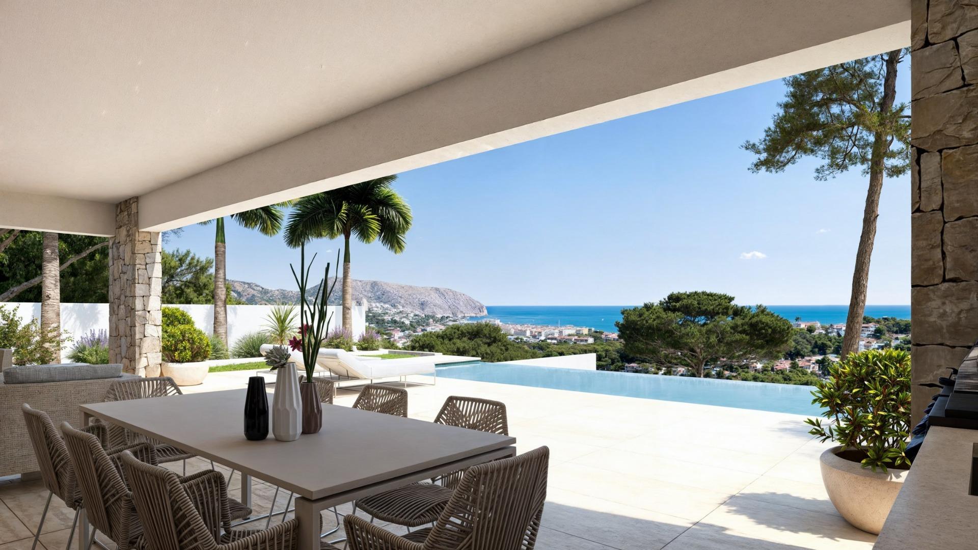 Luxe nieuwbouwwoning met uitzicht op zee in Moraira — photograph 3