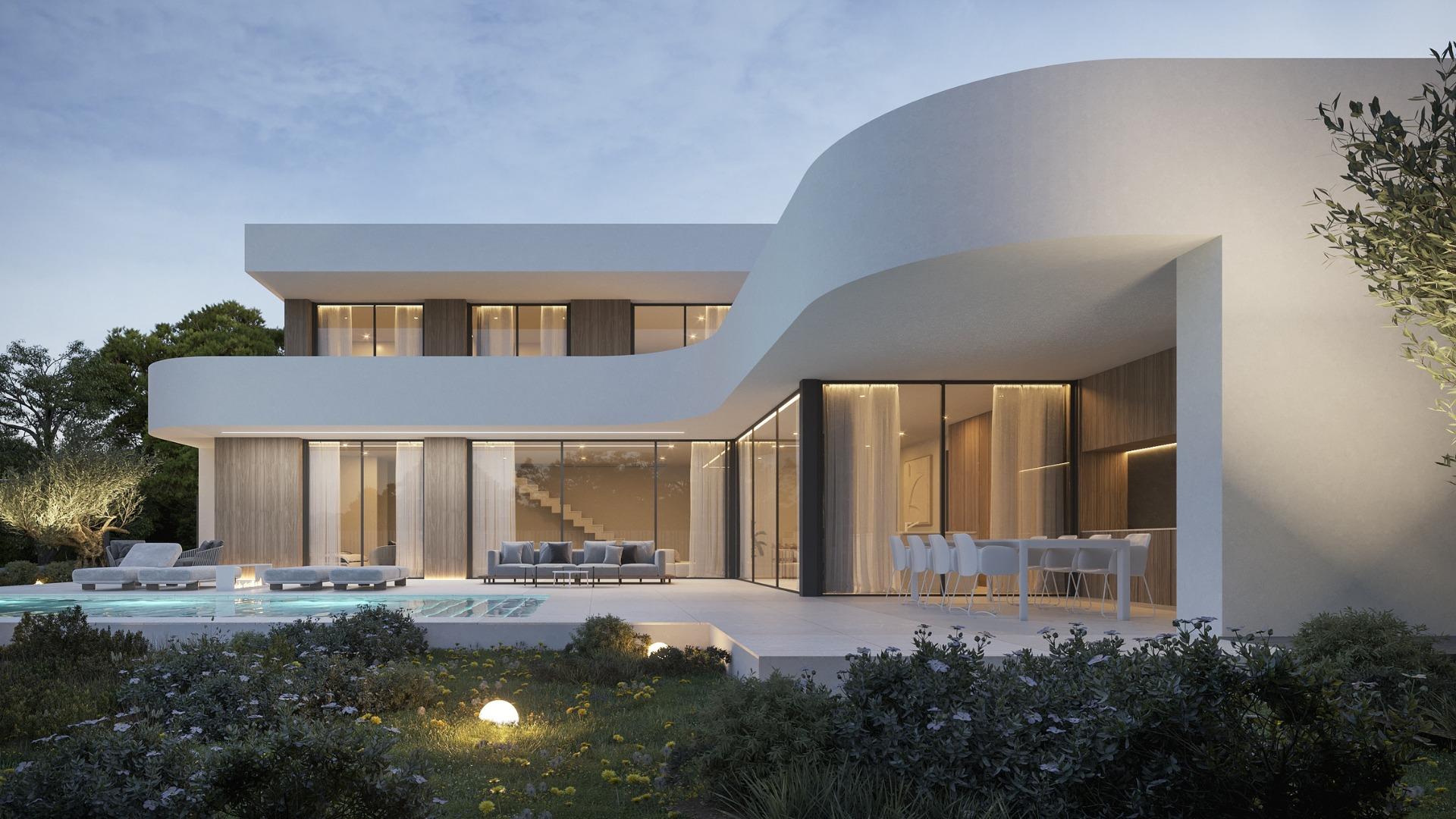 Luxury Modern Home in the Heart of Moraira-Teulada: A Contemporary Mediterranean Retreat — photograph 3