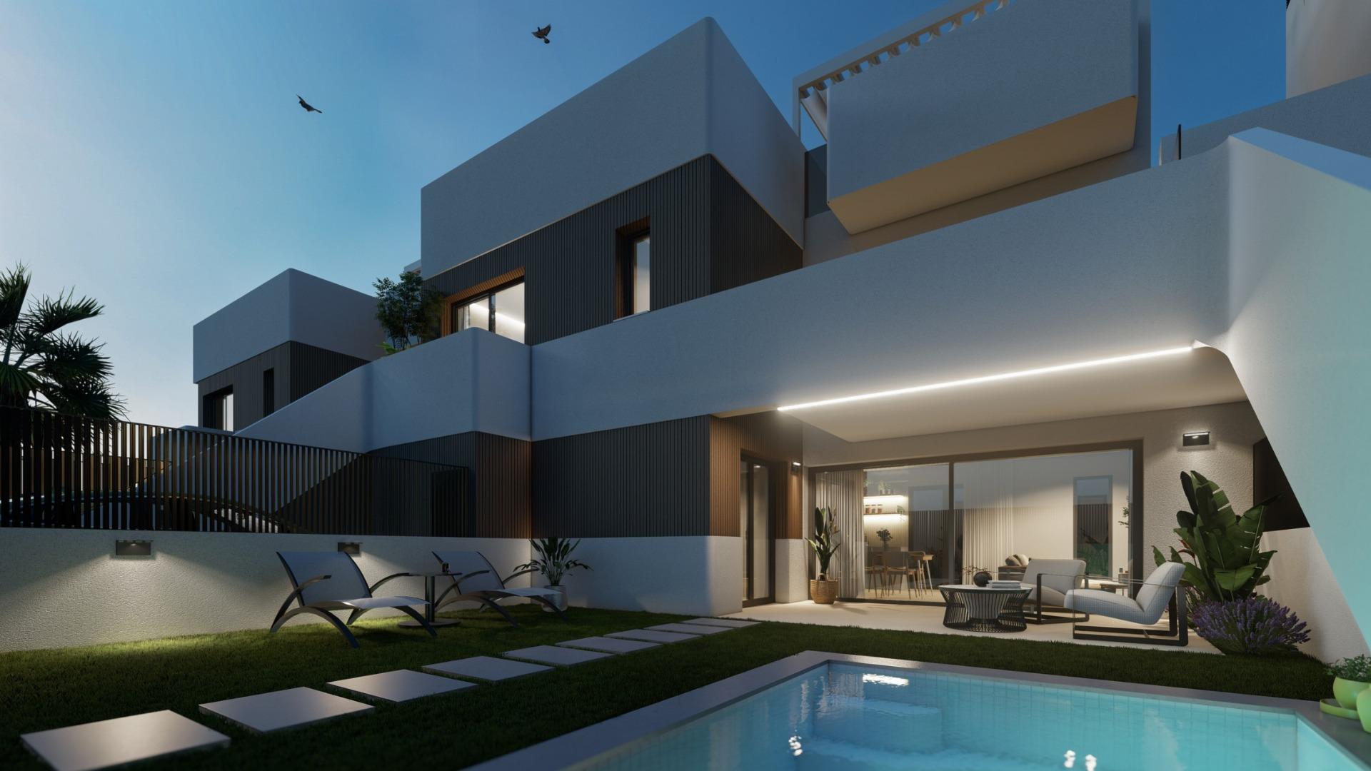 New Build Bungalows with Private Pool in San Pedro del Pinatar — San Pedro del Pinatar