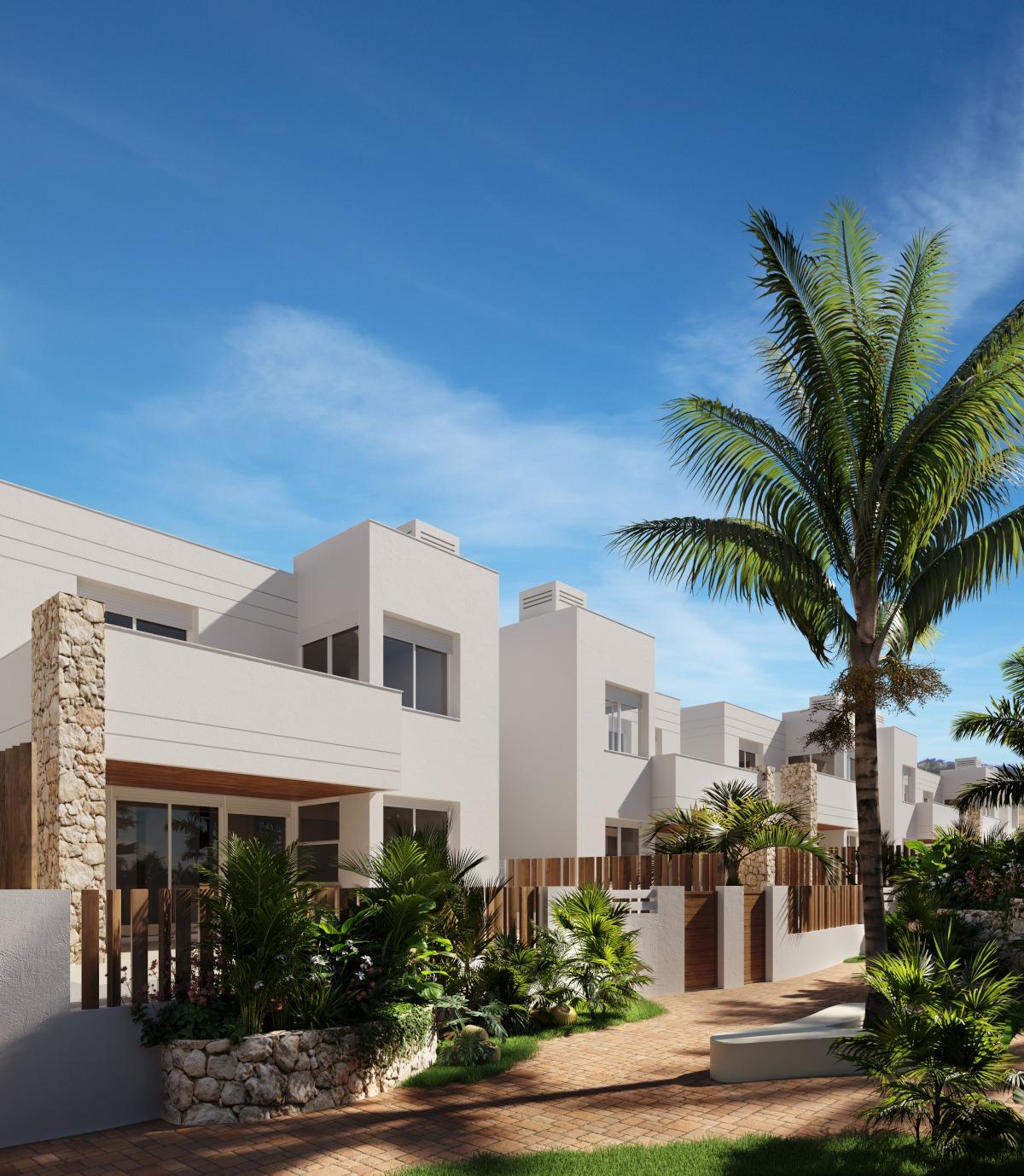 New Build Villas and Bungalows Just 250 Meters from the Beach in Mar de Pulpí — San Juan de los Terreros