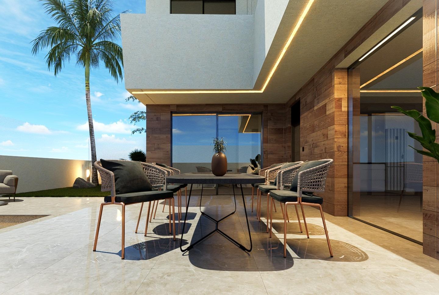 Villas de nueva construcción en San Pedro del Pinatar con piscina privada — photograph 4