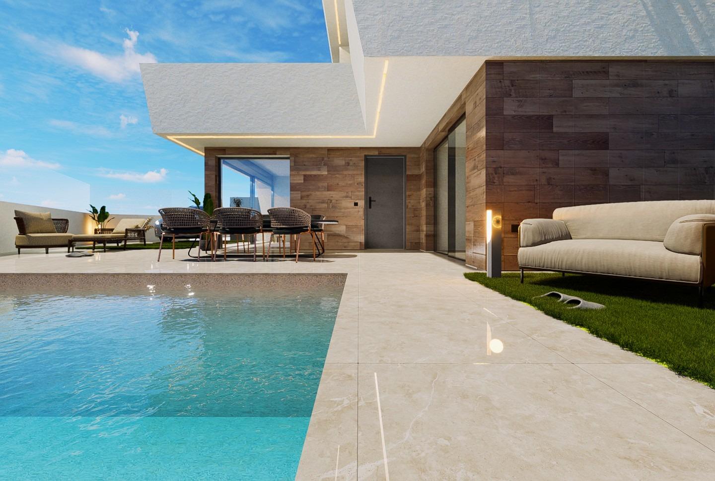 Villas de nueva construcción en San Pedro del Pinatar con piscina privada — photograph 6