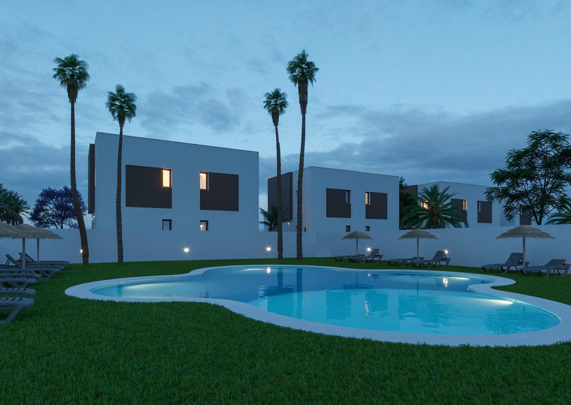 New Semi-Detached Villas by the Sea in La Marina - El Pinet Beach — La Marina