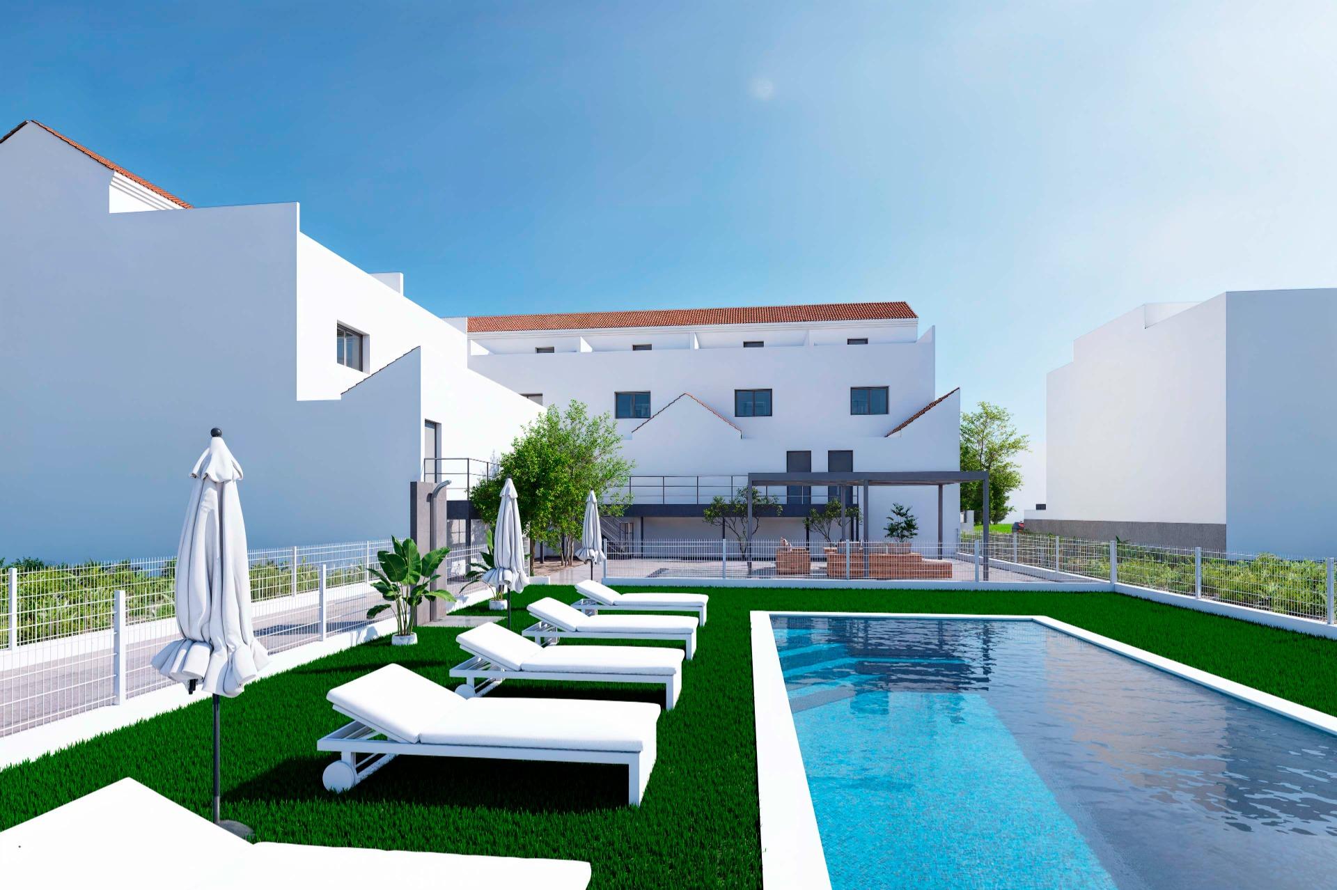 Modern Townhouses with Solarium and Basement in Rafal, Alicante — Rafal