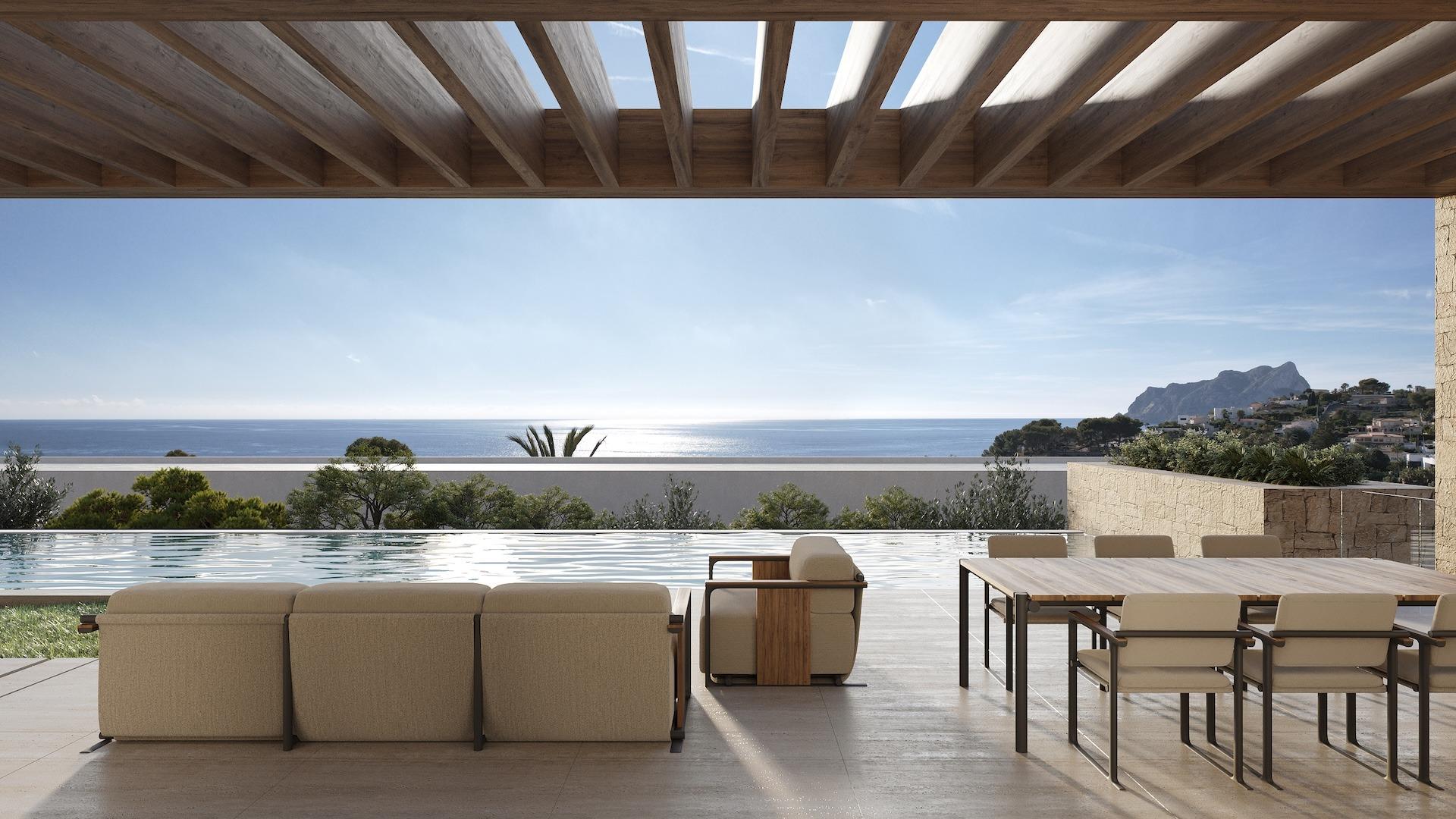 Villa contemporánea con vistas panorámicas al mar en La Fustera, Benissa Costa — photograph 2