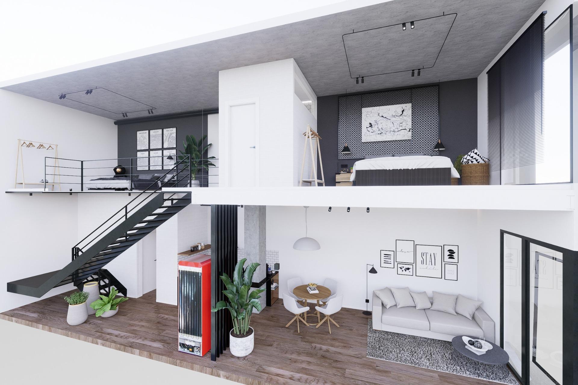 Modern Duplex Loft Apartments in the Heart of Alicante — Alicante