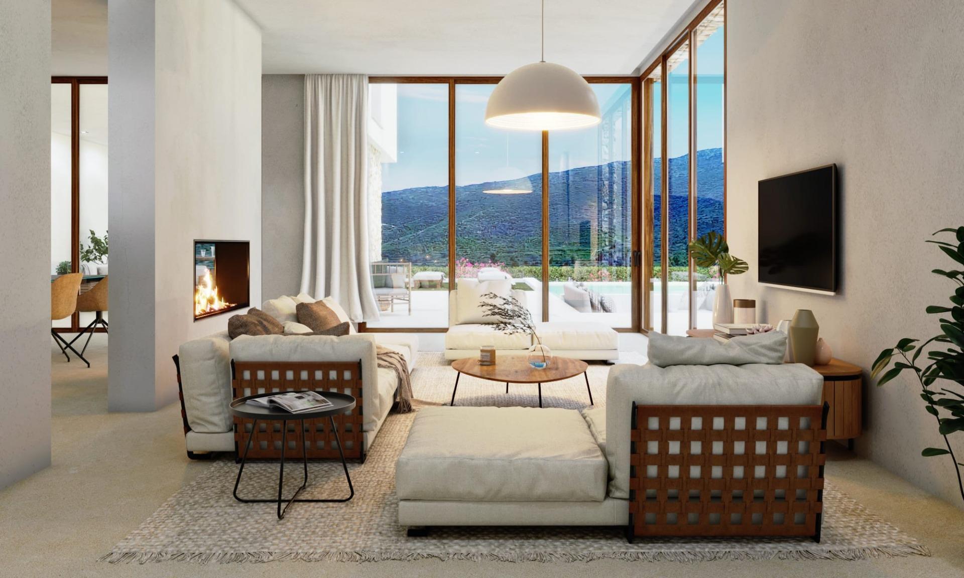 Villa de lujo estilo Ibiza con vistas panorámicas en Las Laderas, Jávea — photograph 4