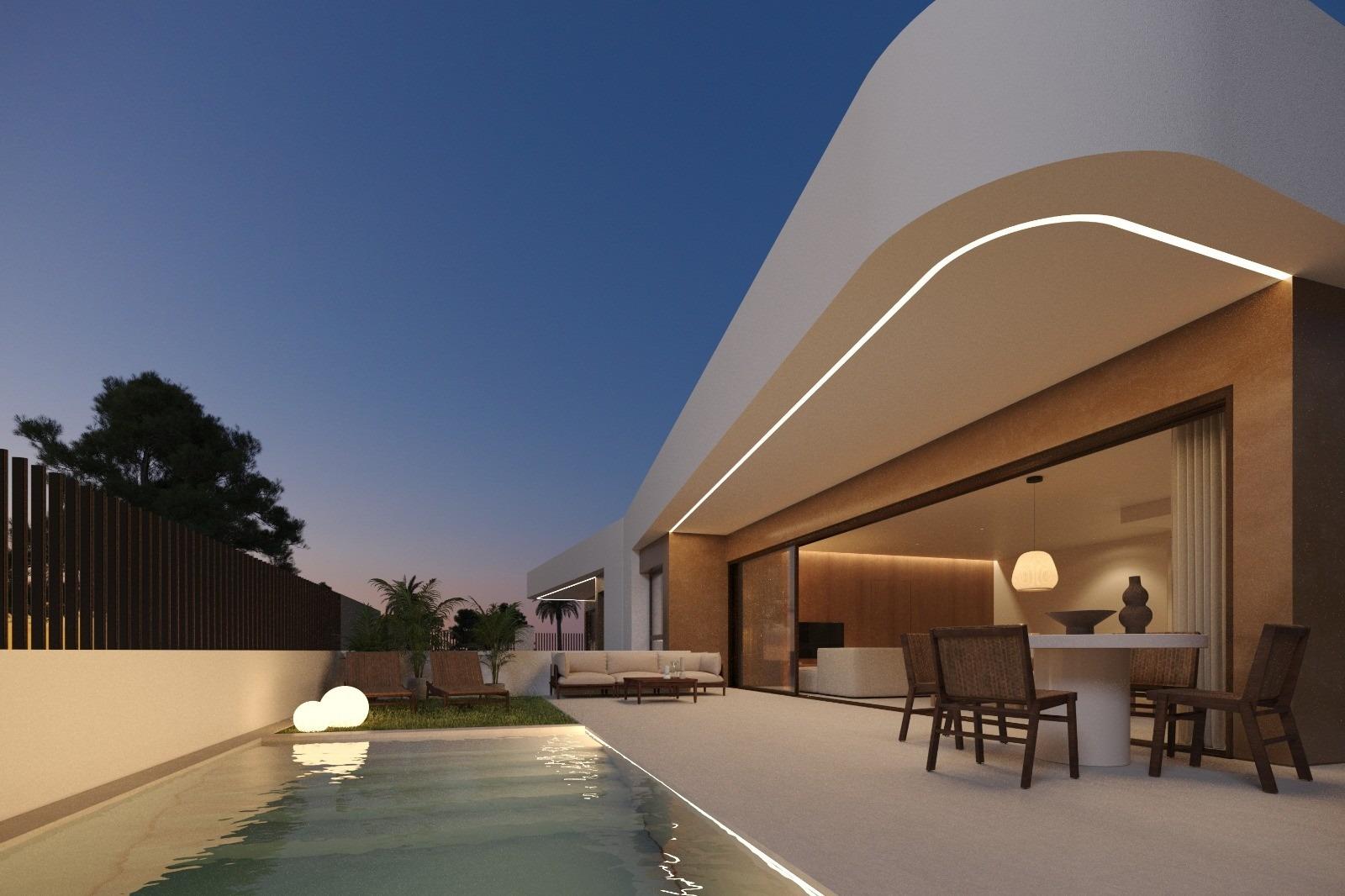 New Build Corner Quad Villas with Private Pool in Dolores, Alicante — Dolores