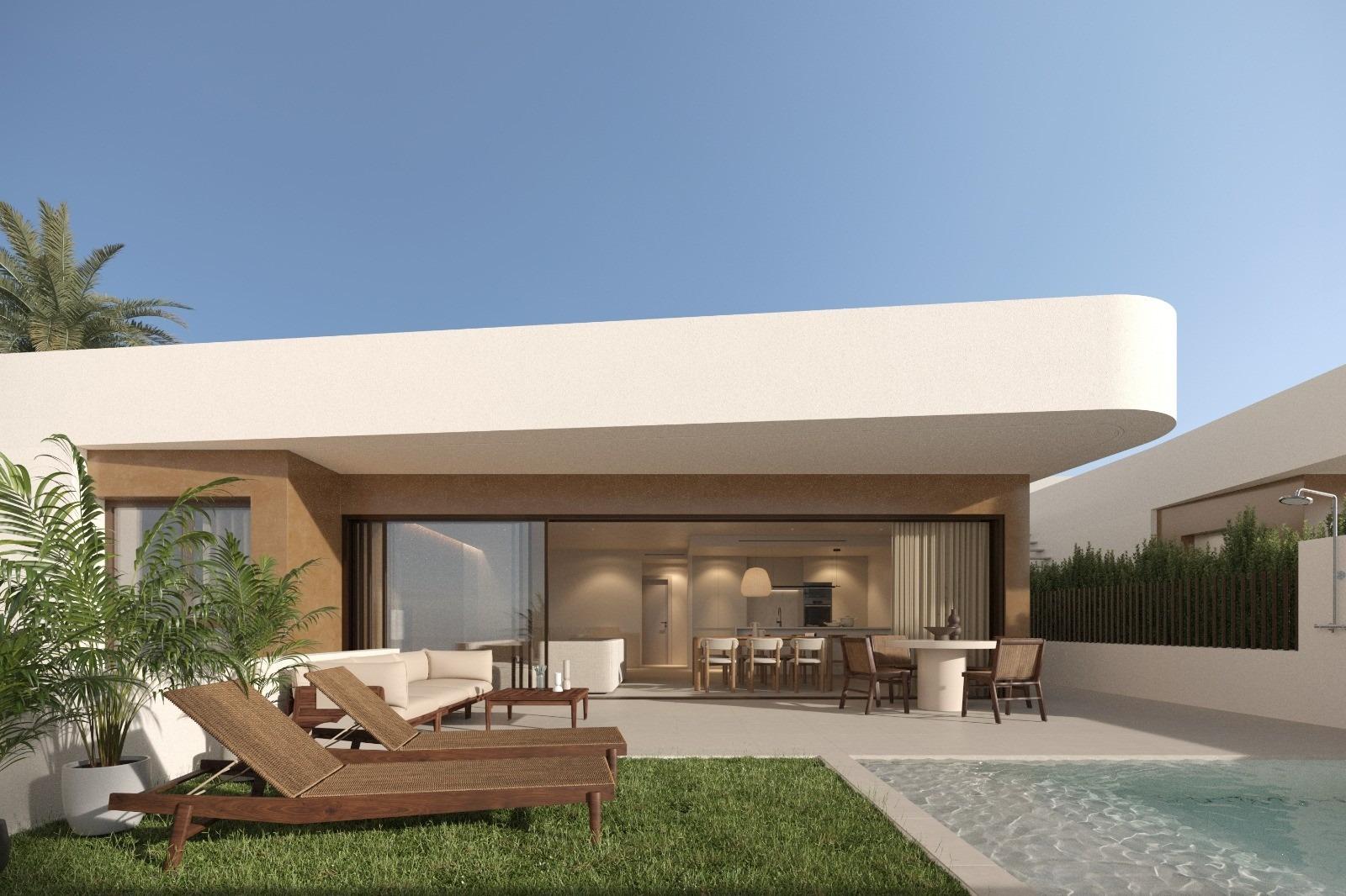 Nybyggede hjørnevillaer med privat basseng i Dolores, Alicante — photograph 3