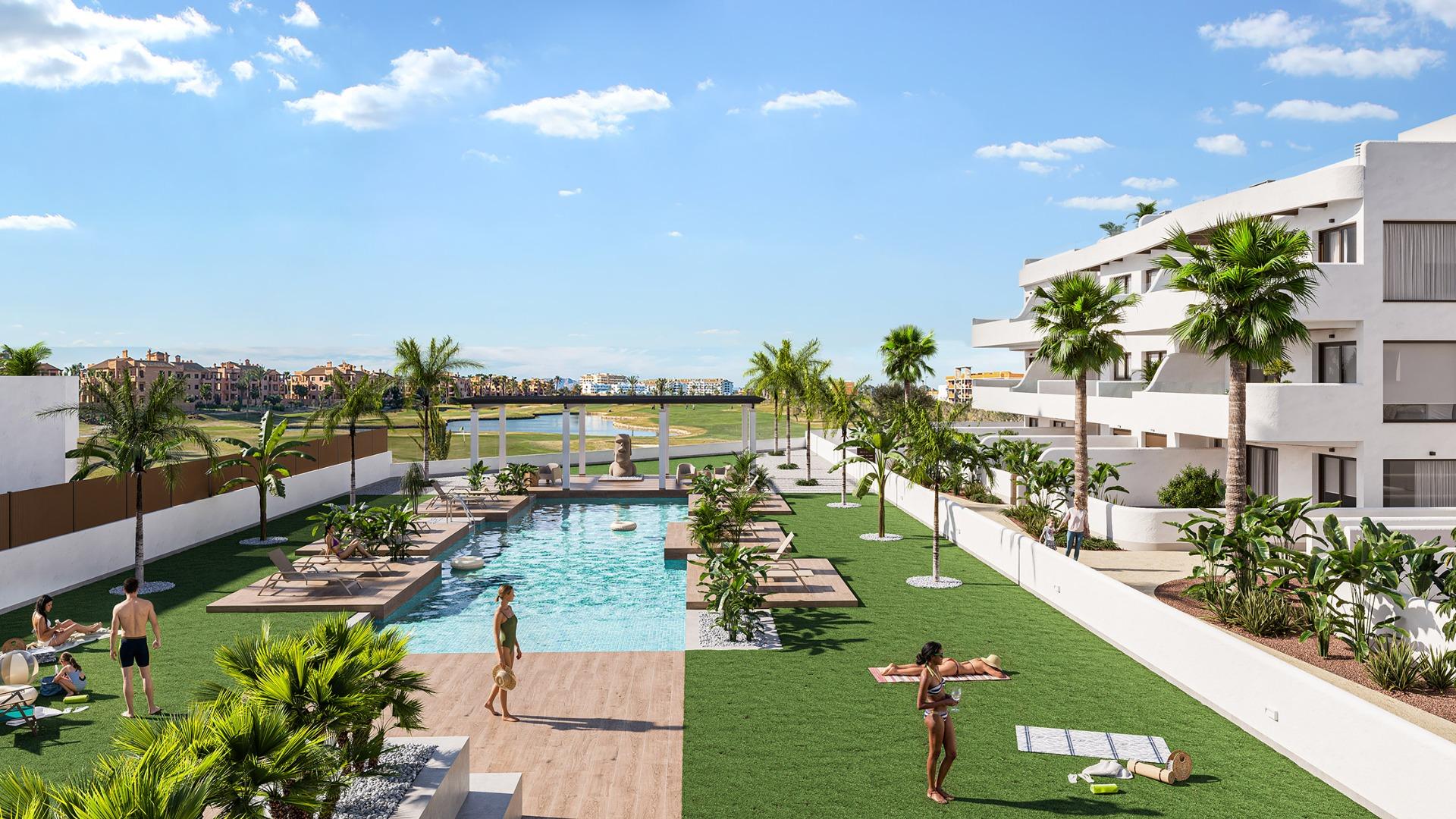 Neubau-Wohnkomplex in der Nähe von Serena Golf und Mar Menor in Los Alcazares — photograph 5