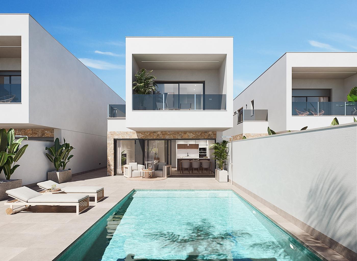 Modern New Build Villas with Private Pool in San Pedro del Pinatar — San Pedro del Pinatar