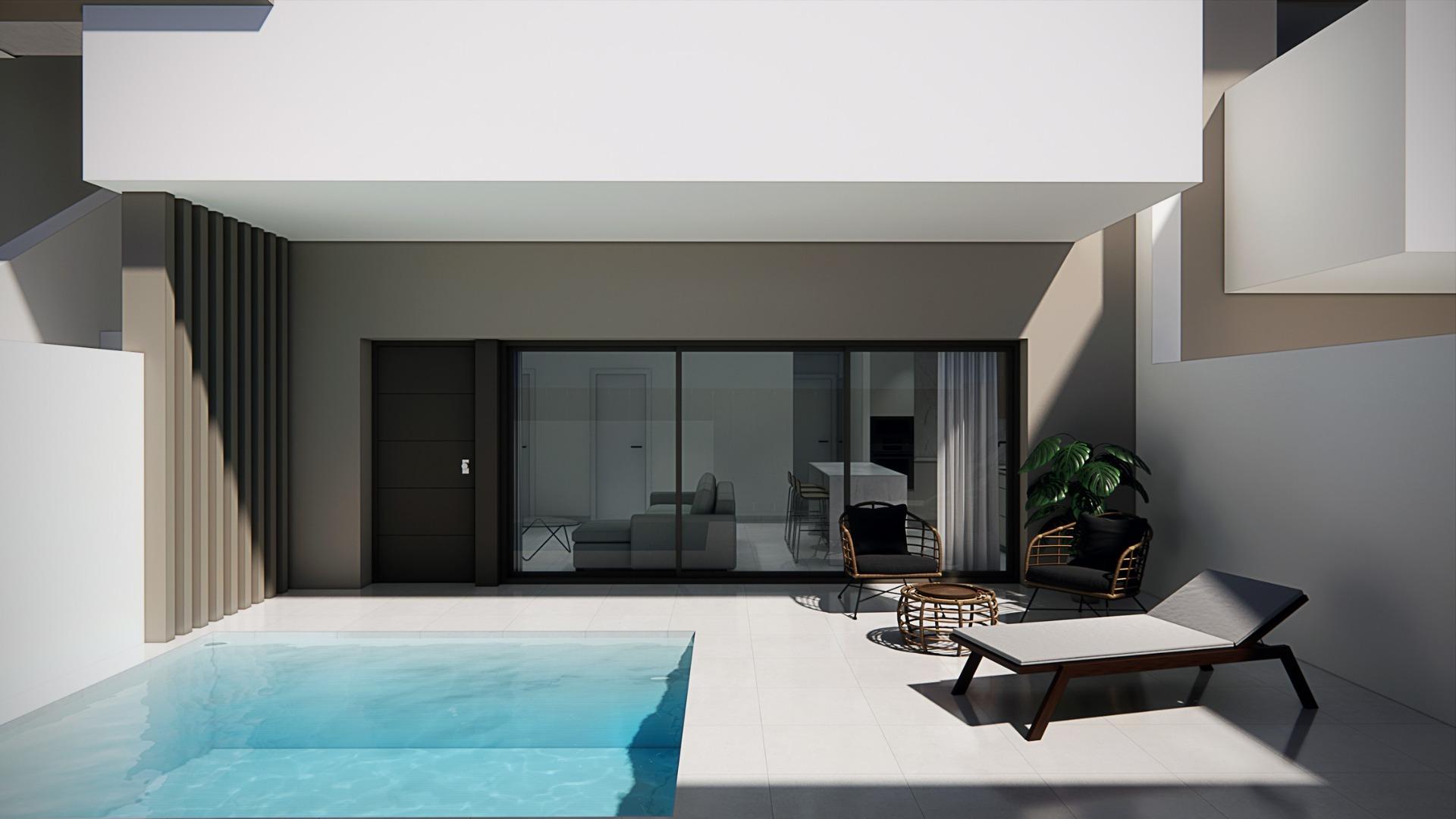 New Build Bungalows for Sale in Pilar de la Horadada 3 km from Beach — Pilar de La Horadada