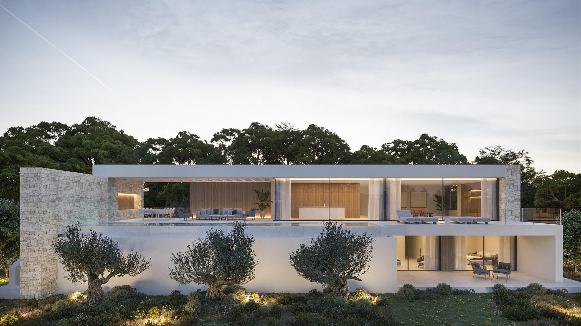 Luxuriöse Neubau-Villen zum Verkauf in Moraira-Teulada in Meeresnähe — photograph 2