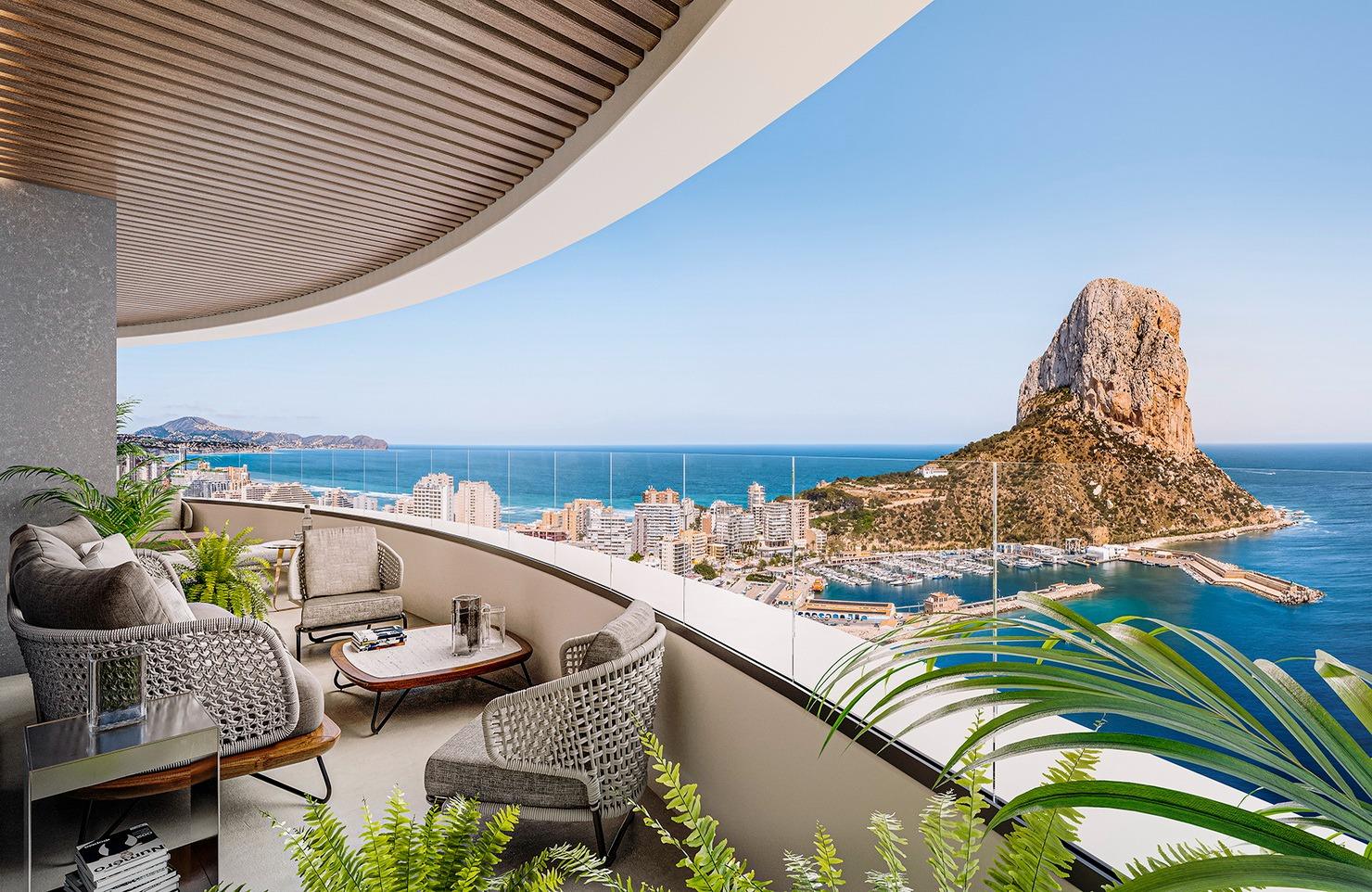 Luksuslejligheder i nybyggeri til salg i Calpe tæt på stranden — photograph 2