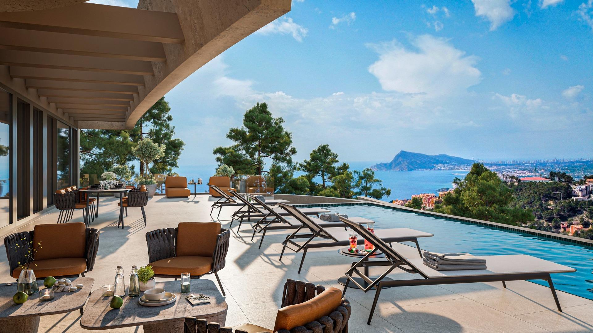 Contemporary Luxury Villa with Panoramic Sea Views in Altea Hills, Costa Blanca North — Altea