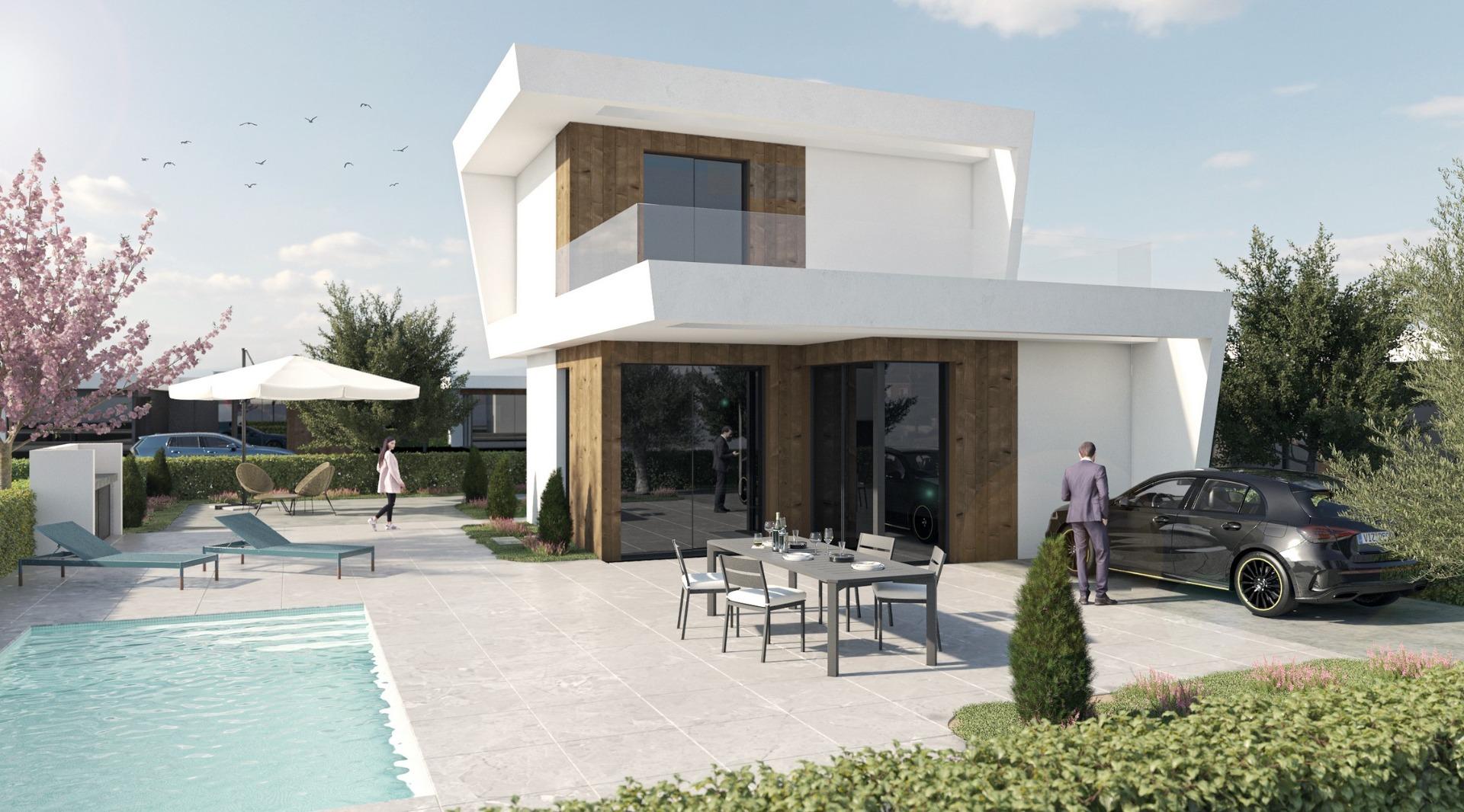 New Build Villas in Altaona Golf Resort Murcia with Private Pool and Mountain Views — Baños y Mendigo