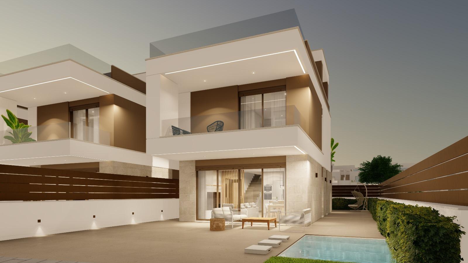 New Build Villas with Private Pool in Pilar de la Horadada Near the Beach — Pilar de La Horadada