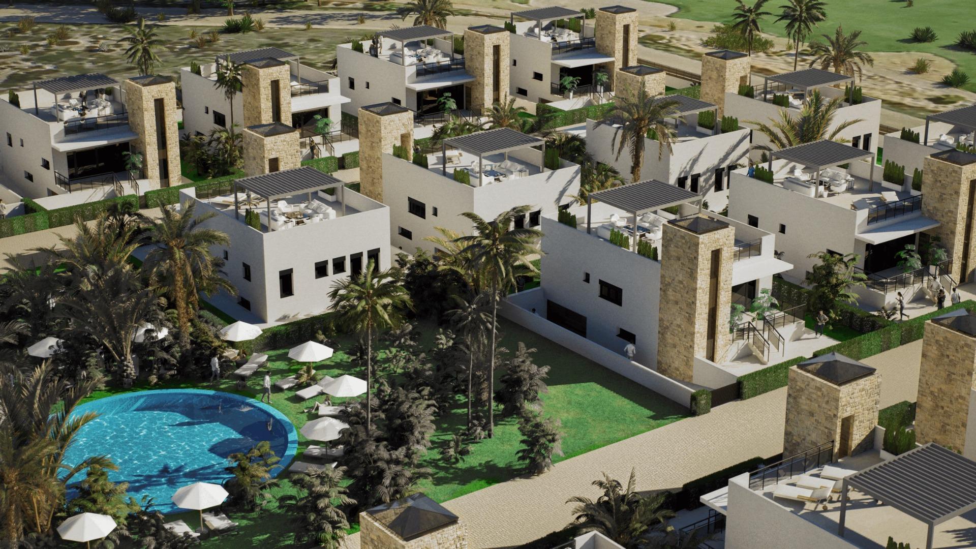 Nieuwbouwwilla’s in Camposol Golf (Mazarrón-Murcia) met eigen dakterras en kelder — photograph 6