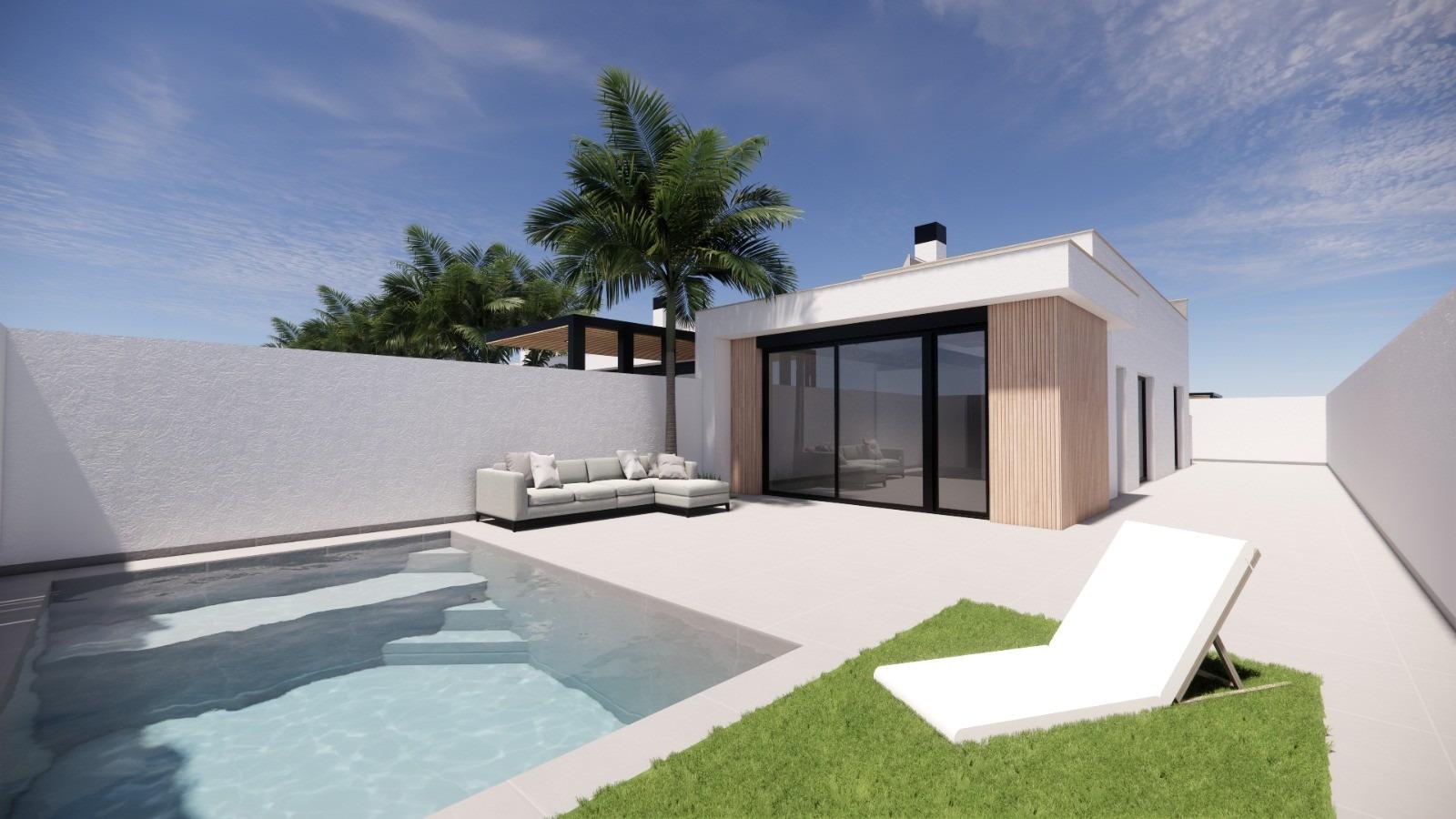 New Build Villas with Private Pool Near La Serena Golf in Los Alcazares — Los Alcazares