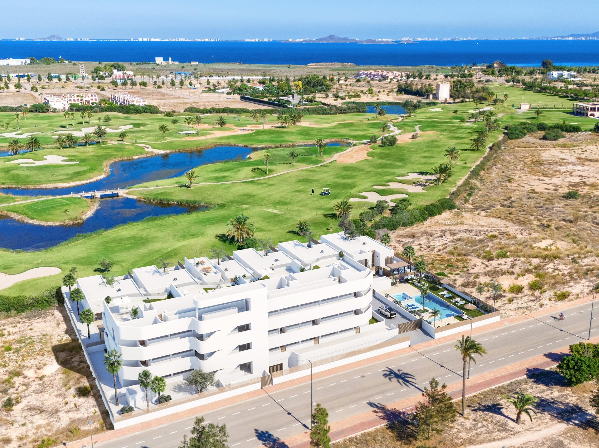 New Build Apartments and Villas Frontline Golf in Los Alcazares Costa Calida — Los Alcazares