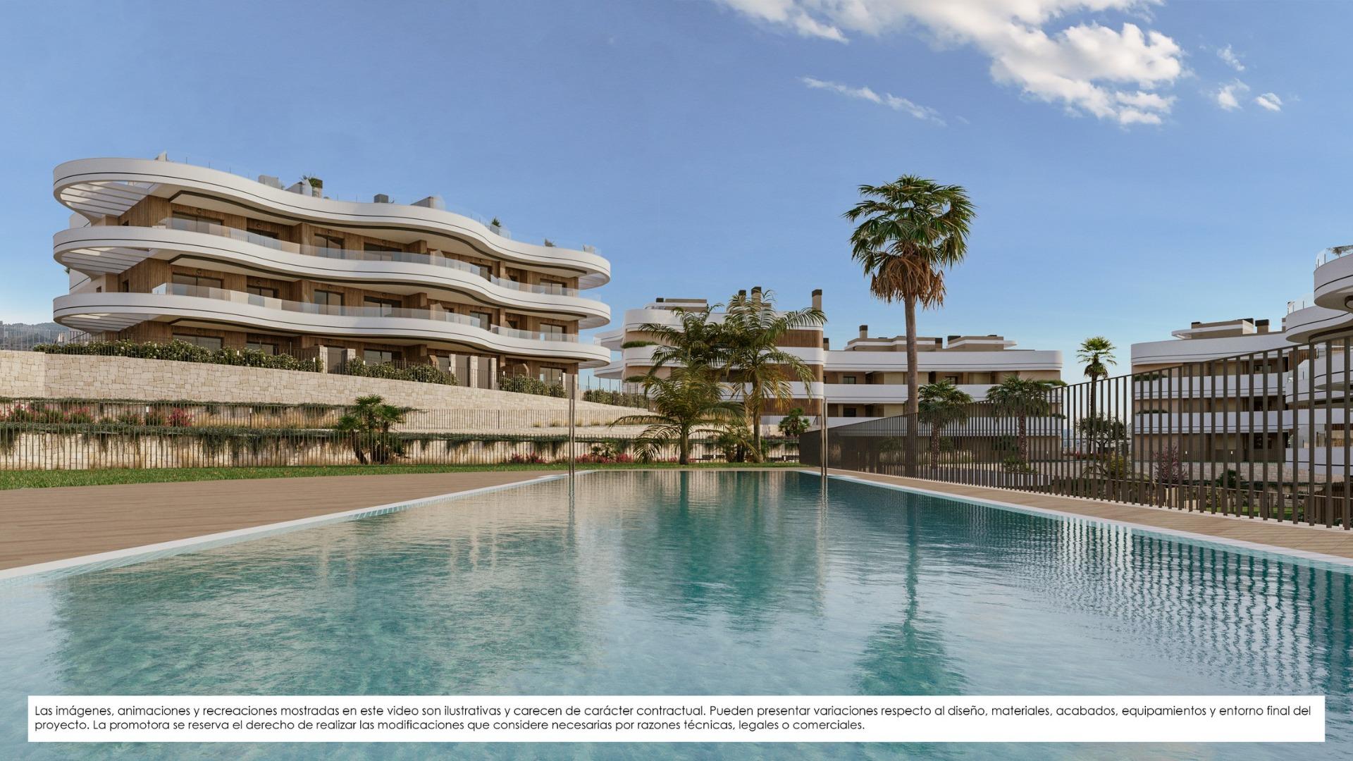 New Build Apartments for Sale in Finestrat with Sea Views and Resort Style Amenities — Finestrat