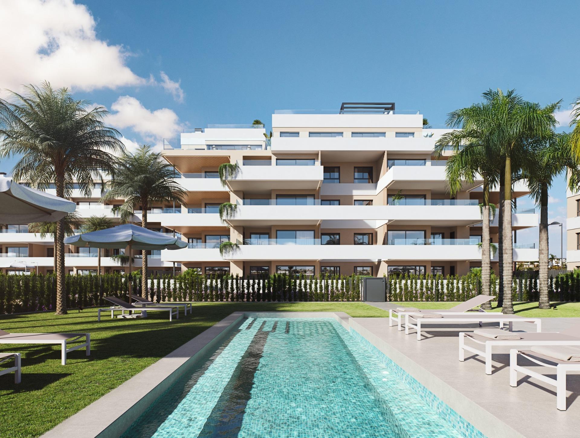 Luxury New Build Apartments for Sale in Santa Rosalia Lake and Life Resort Murcia — Torre Pacheco