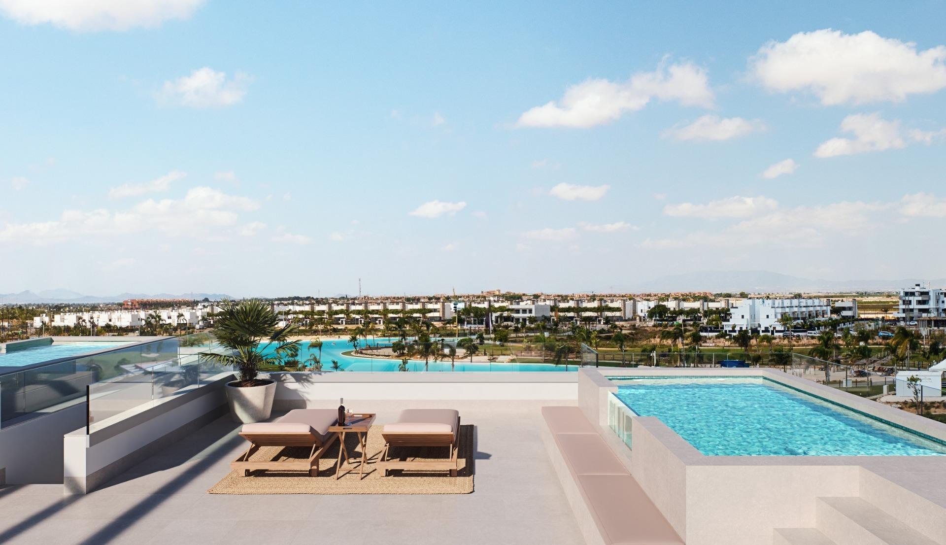 Luxury New Build Apartments for Sale in Santa Rosalia Lake and Life Resort Murcia — Torre Pacheco