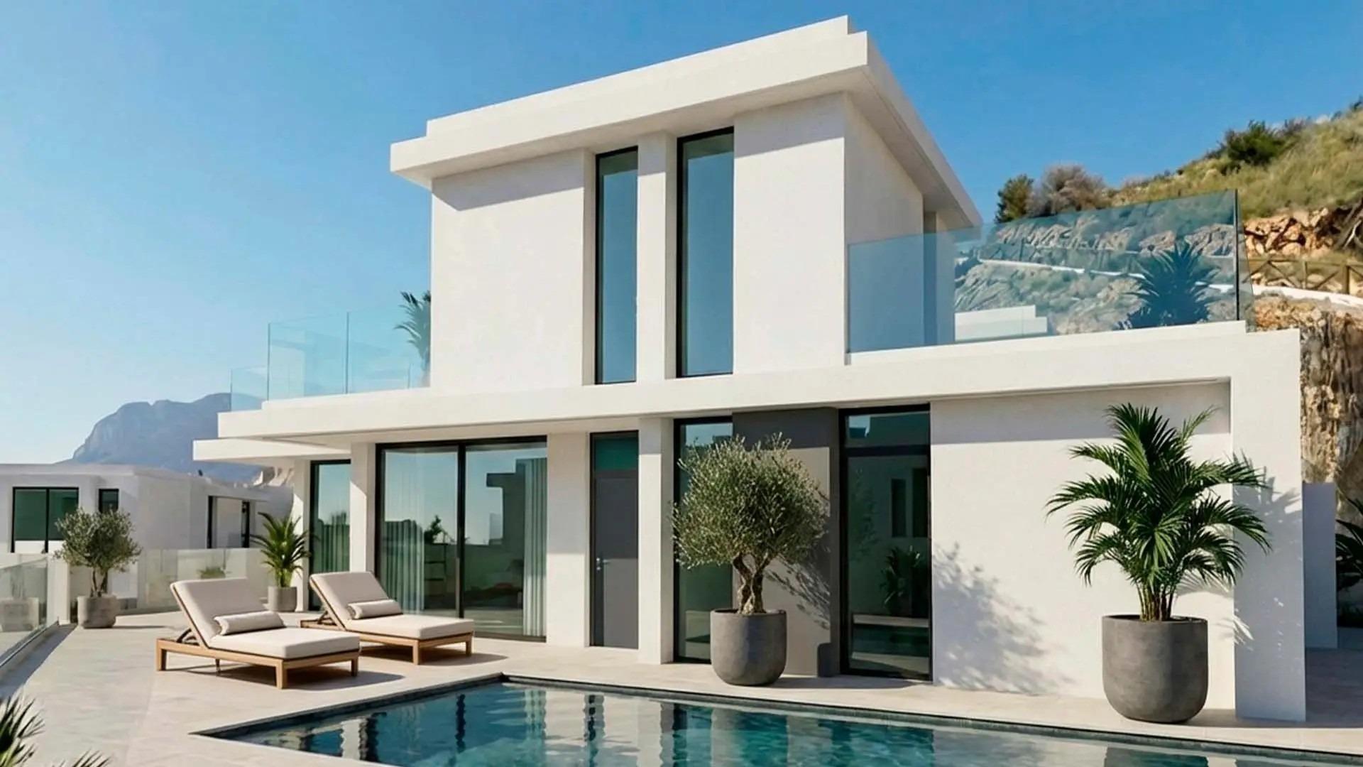 Luxury New Build Villas in Rincon de Loix Benidorm with Private Pool — Benidorm