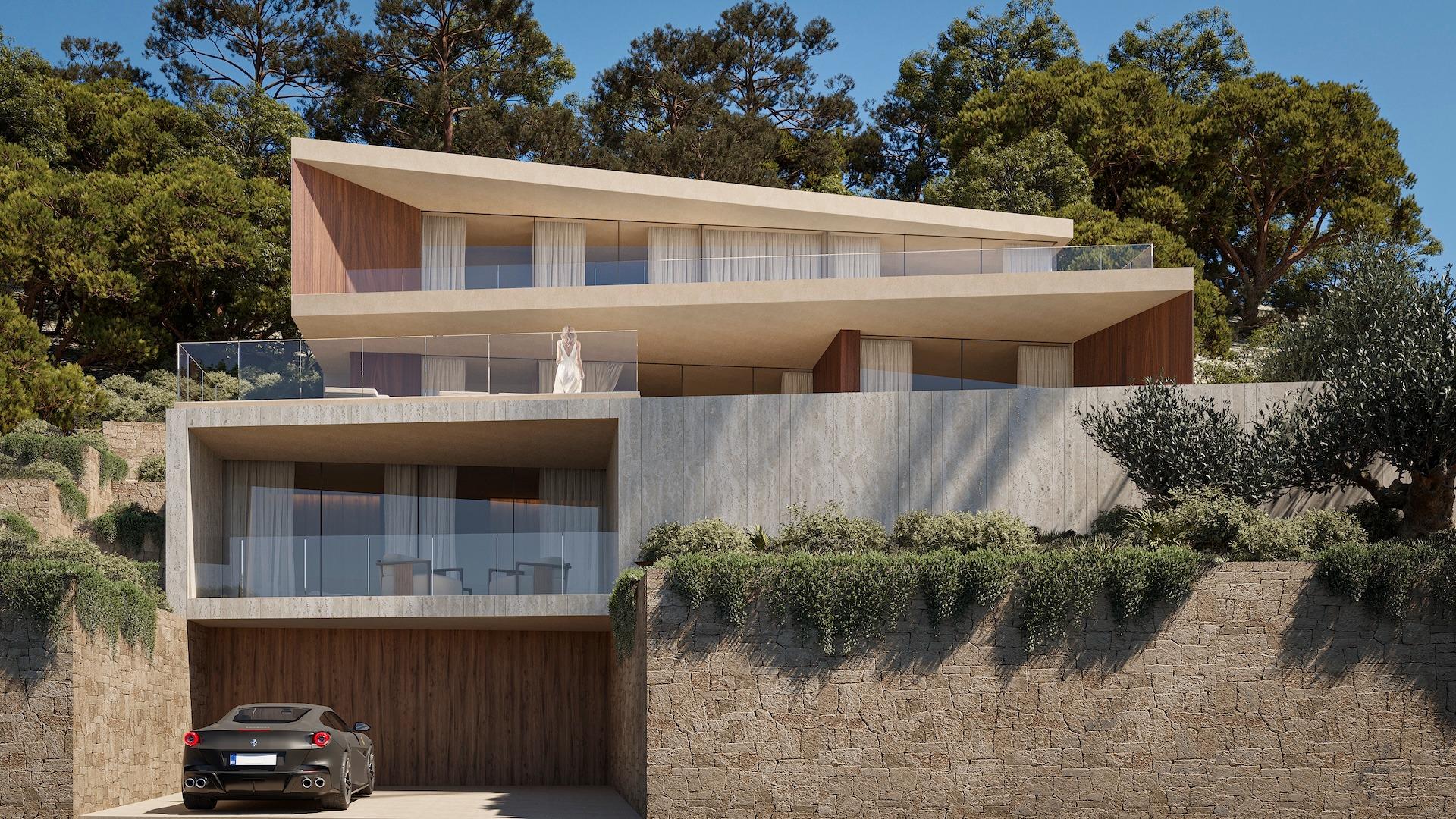 Lyxig modern villa med panoramautsikt över havet i Montemar, Benissa — photograph 2