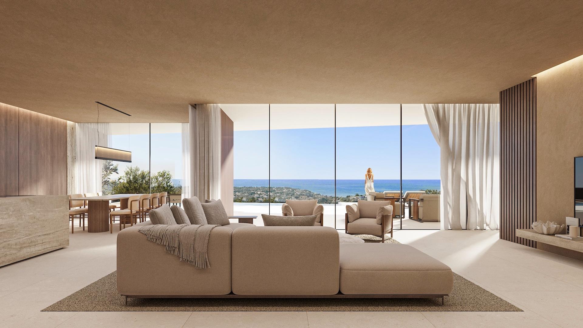 Lyxig modern villa med panoramautsikt över havet i Montemar, Benissa — photograph 5