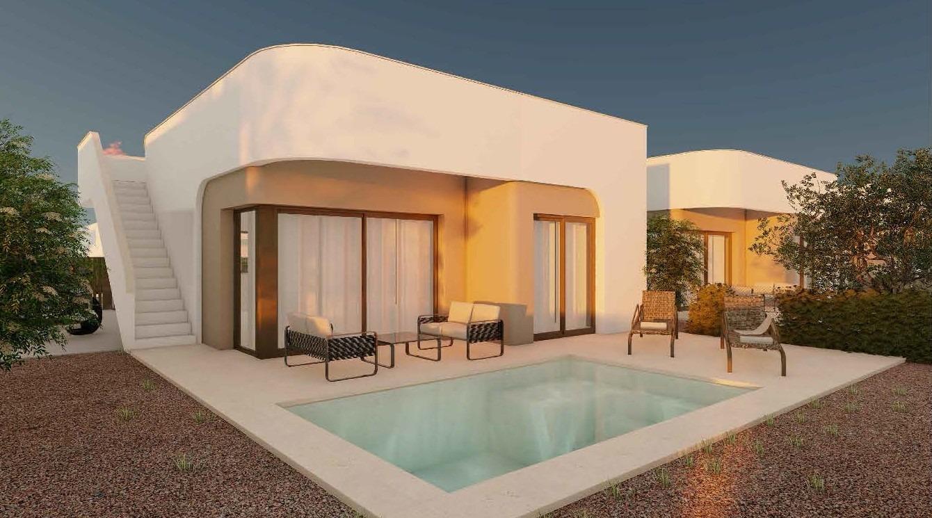 Exclusive villas with private pools at Hacienda del Álamo Golf Resort, Costa Cálida — Fuente Álamo
