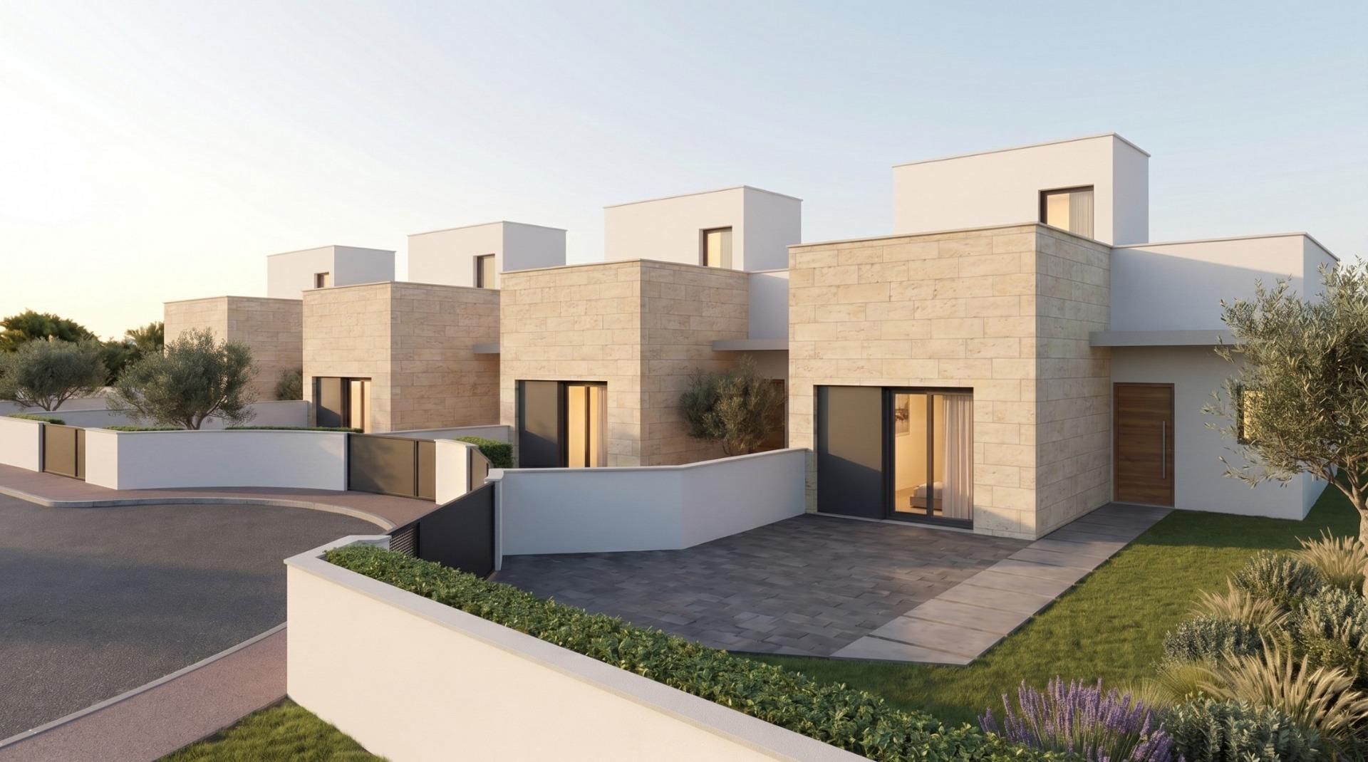 Development of 4 newly built semi-detached and terraced villas with private swimming pools at the Mazarrón Country Club — photograph 2